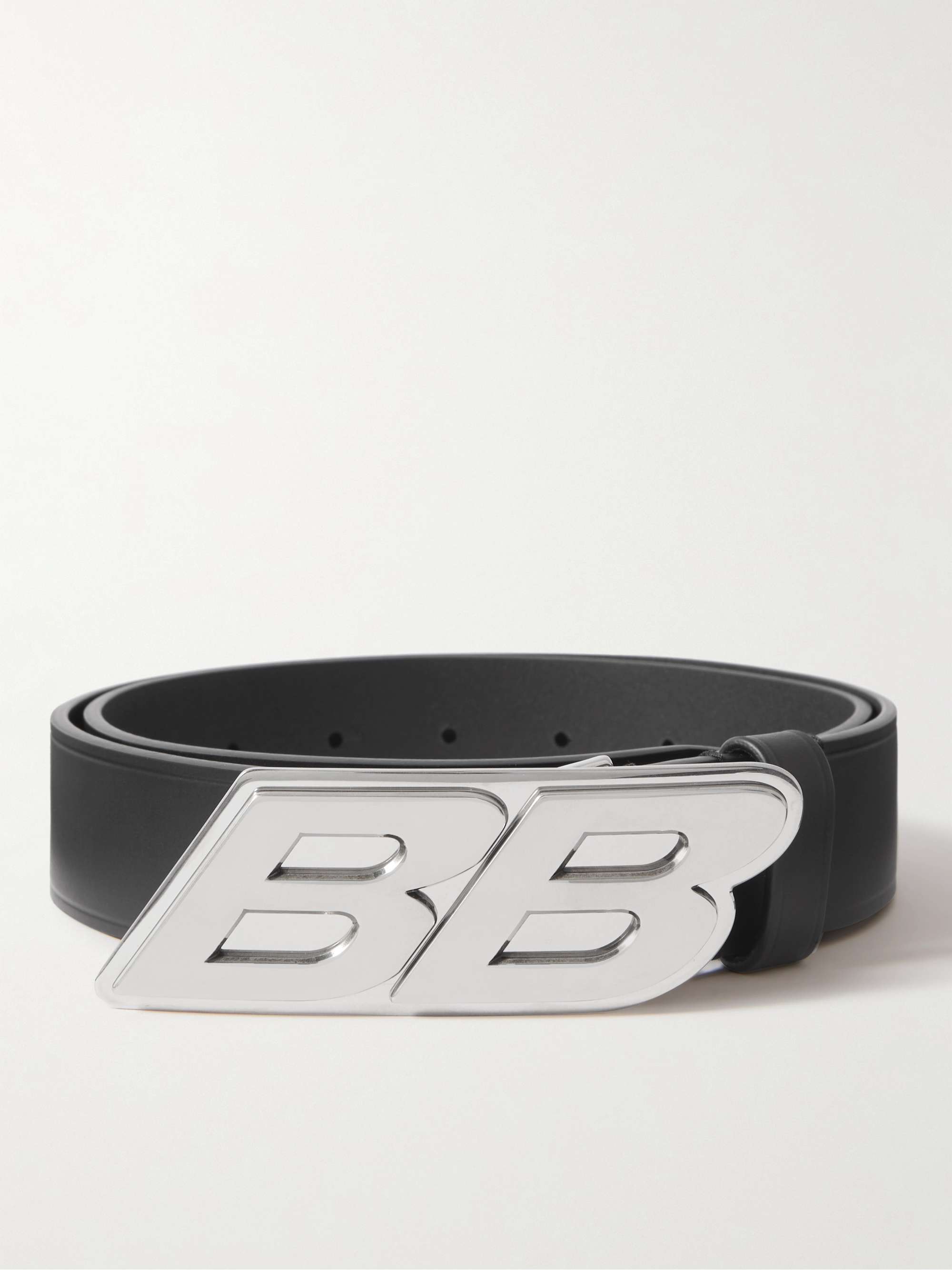 BALENCIAGA 3.5cm Logo-Embellished Leather Belt