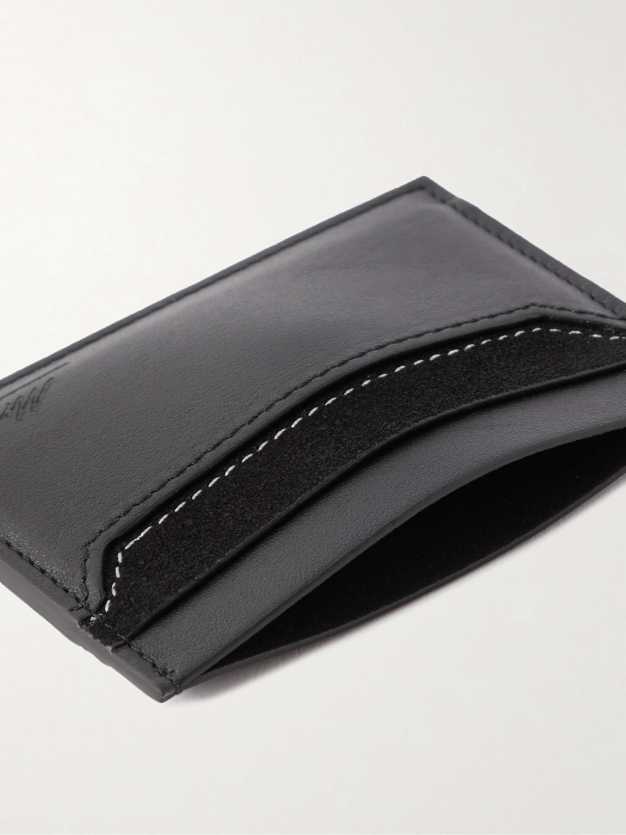 MR P. Luca Leather and Suede Cardholder