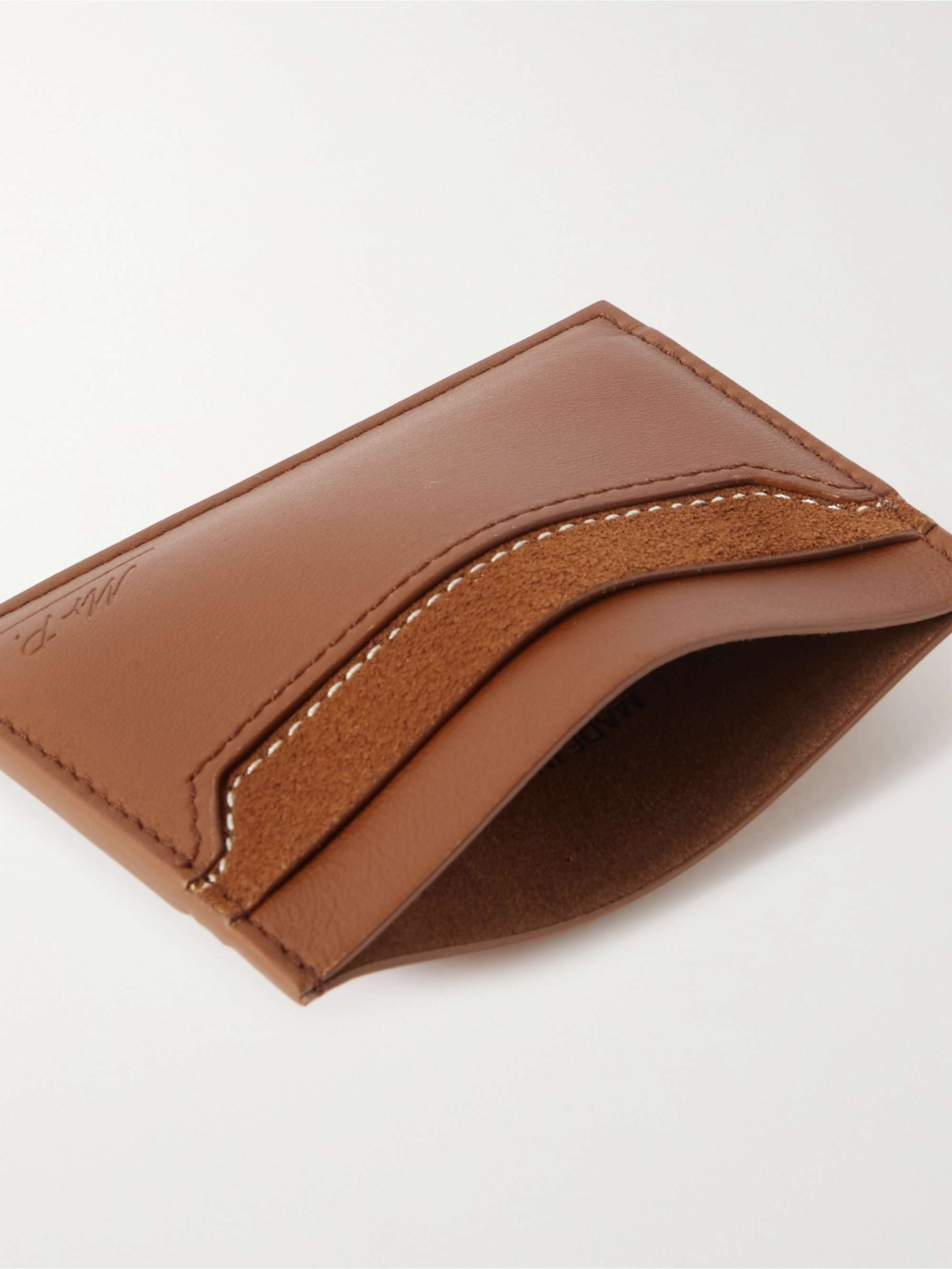 Card Holder, Mulberry Green Heavy Grain, Men