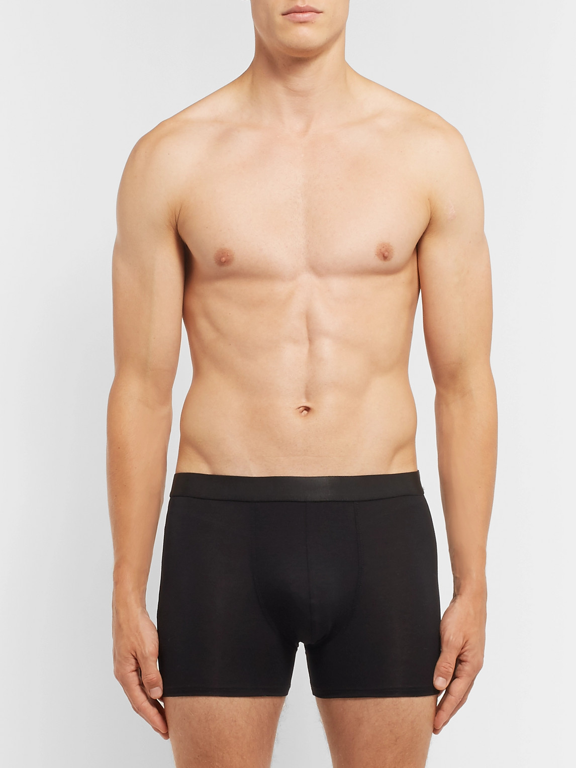 Cdlp Three-pack Stretch-lyocell Boxer Briefs In Black