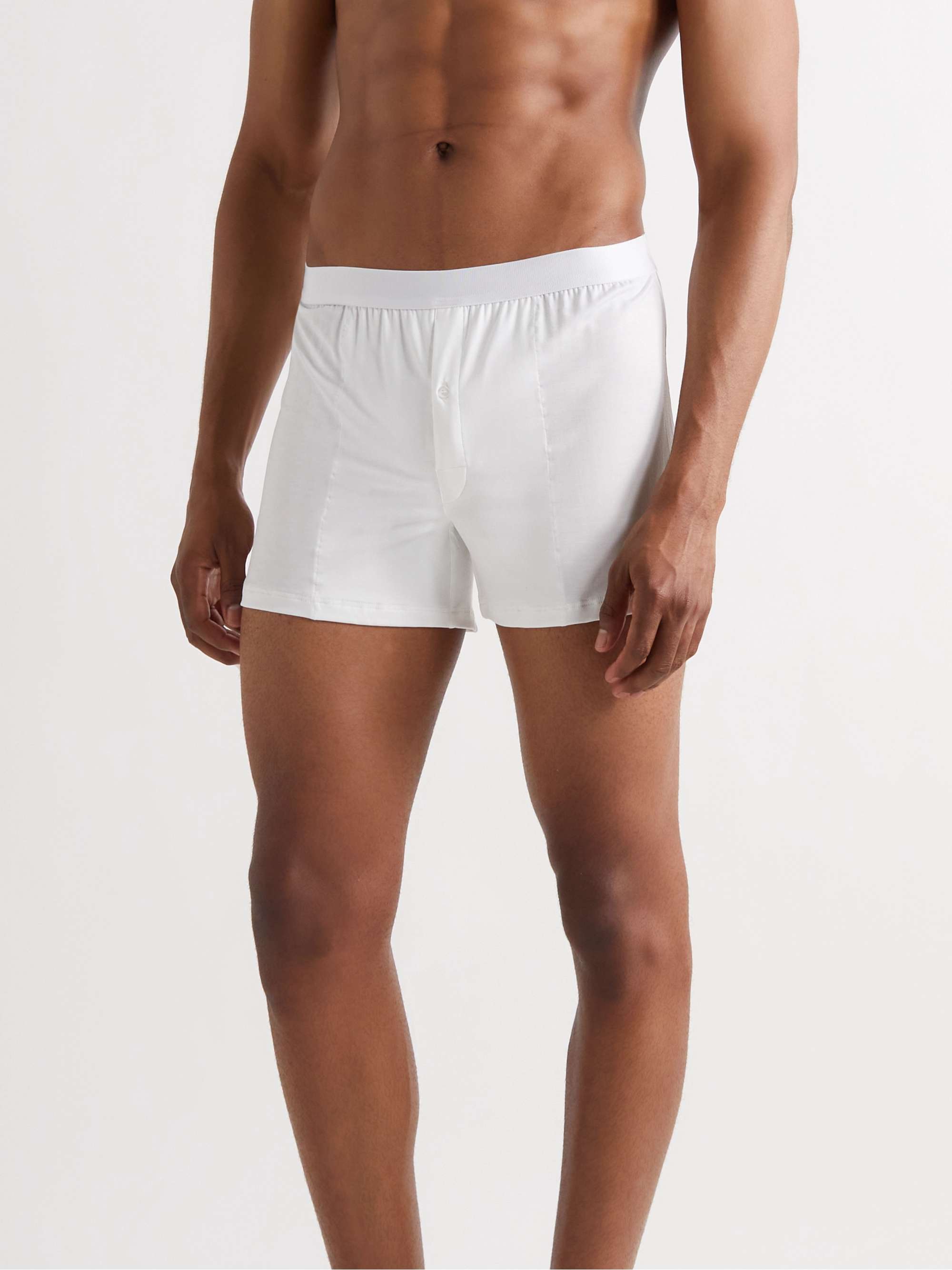 Set of 3 boxer briefs in white - CDLP