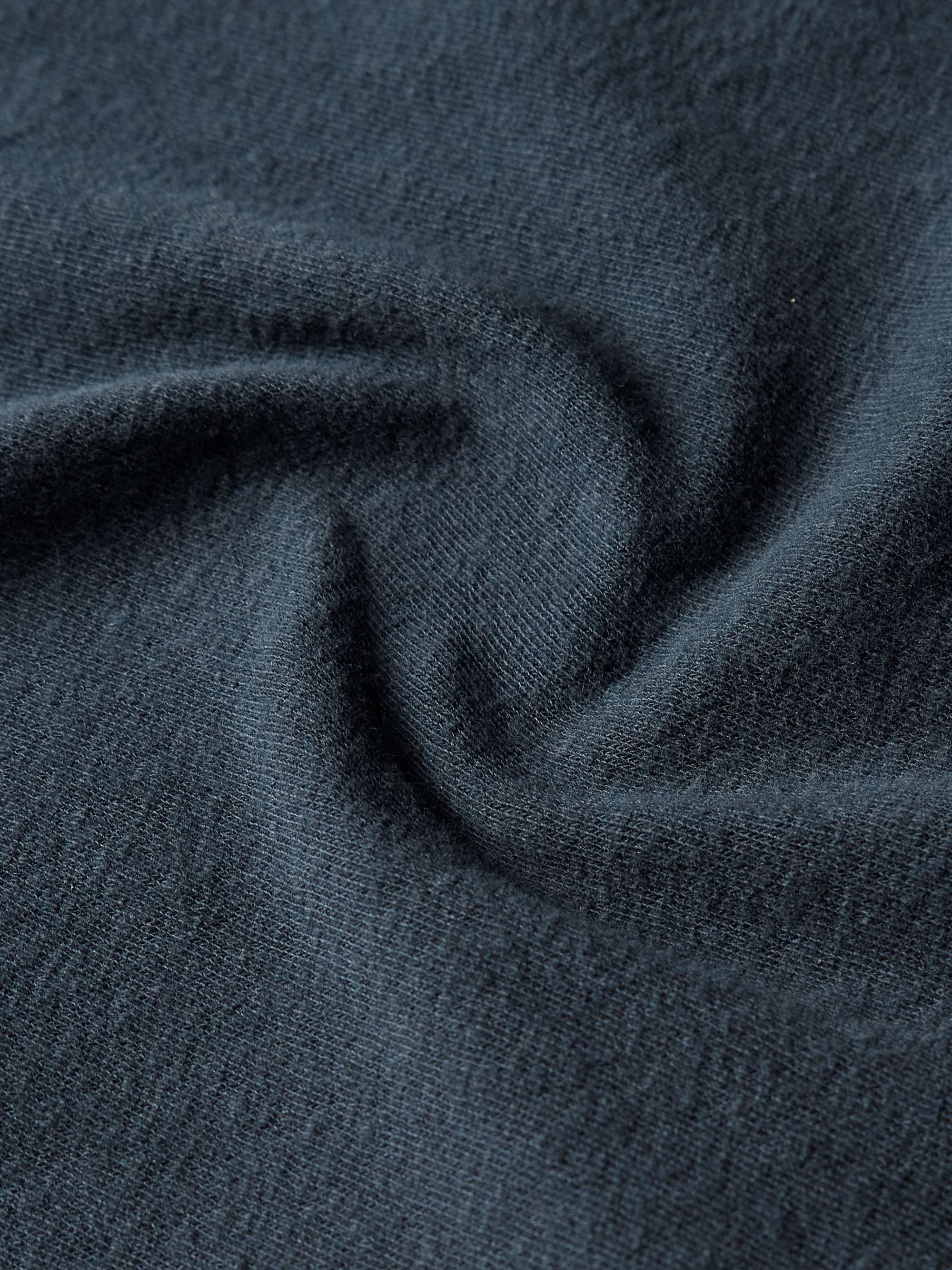 JAMES PERSE Garment-Dyed Brushed Cotton-Blend Jersey T-Shirt
