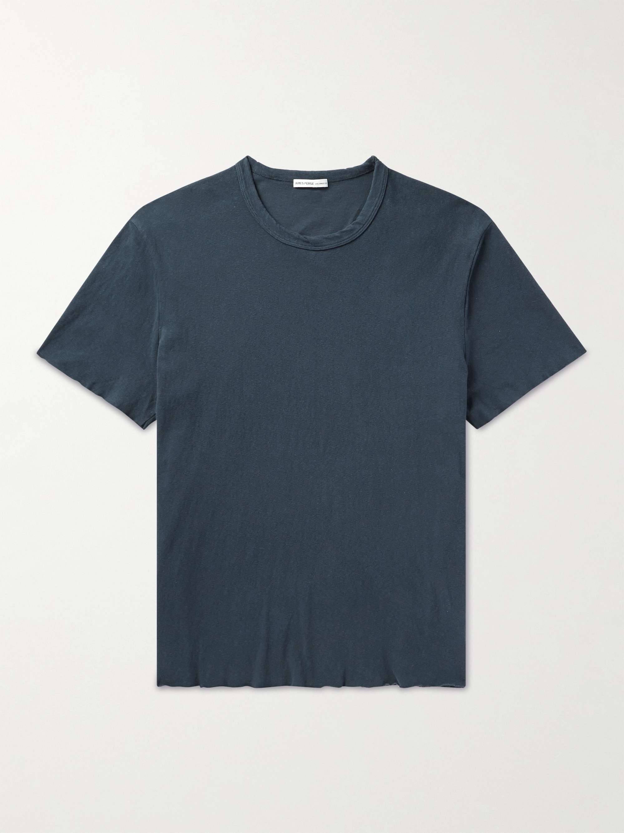 JAMES PERSE Garment-Dyed Brushed Cotton-Blend Jersey T-Shirt