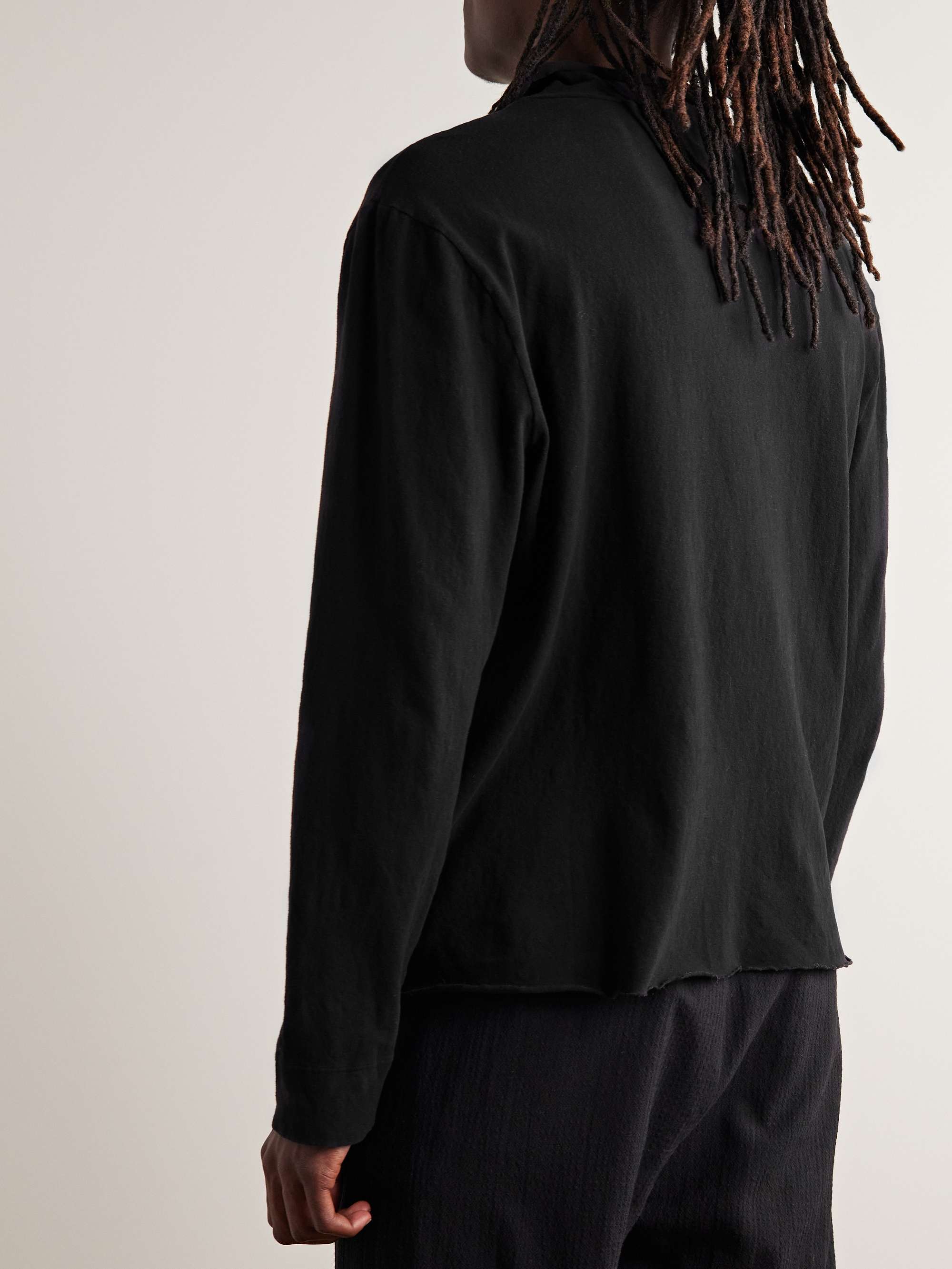 JAMES PERSE Brushed Cotton-Blend Jersey Rollneck T-Shirt