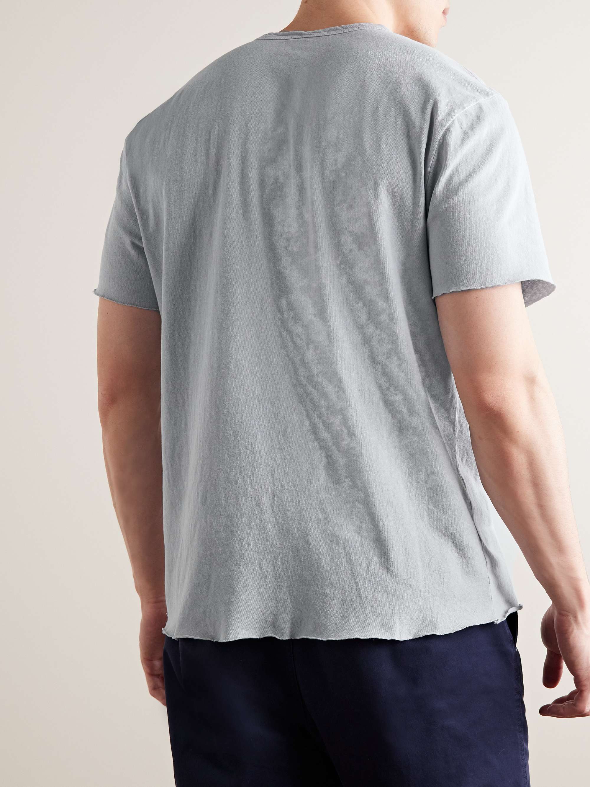 JAMES PERSE Slub Cotton and Linen-Blend Jersey T-Shirt
