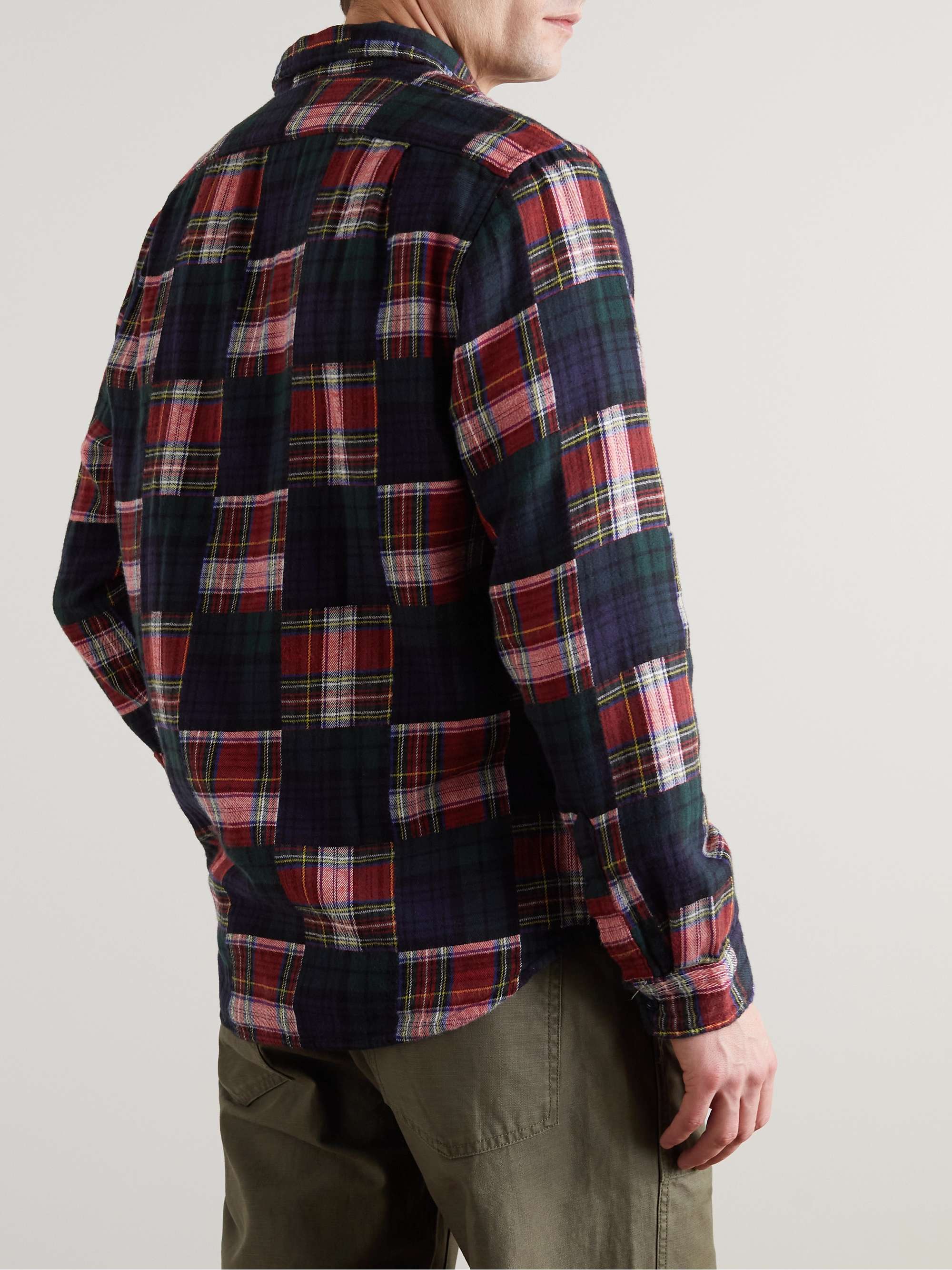 J.CREW Holiday Patchwork Cotton-Flannel Shirt