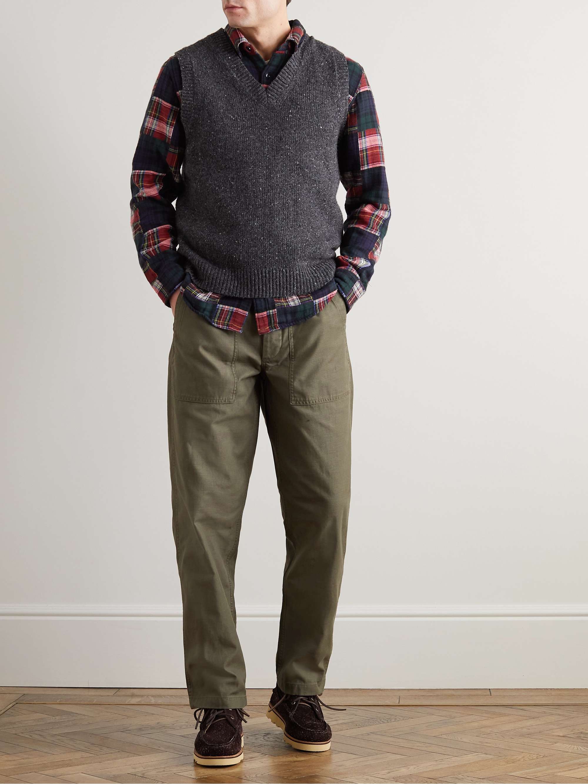 J.CREW Holiday Patchwork Cotton-Flannel Shirt