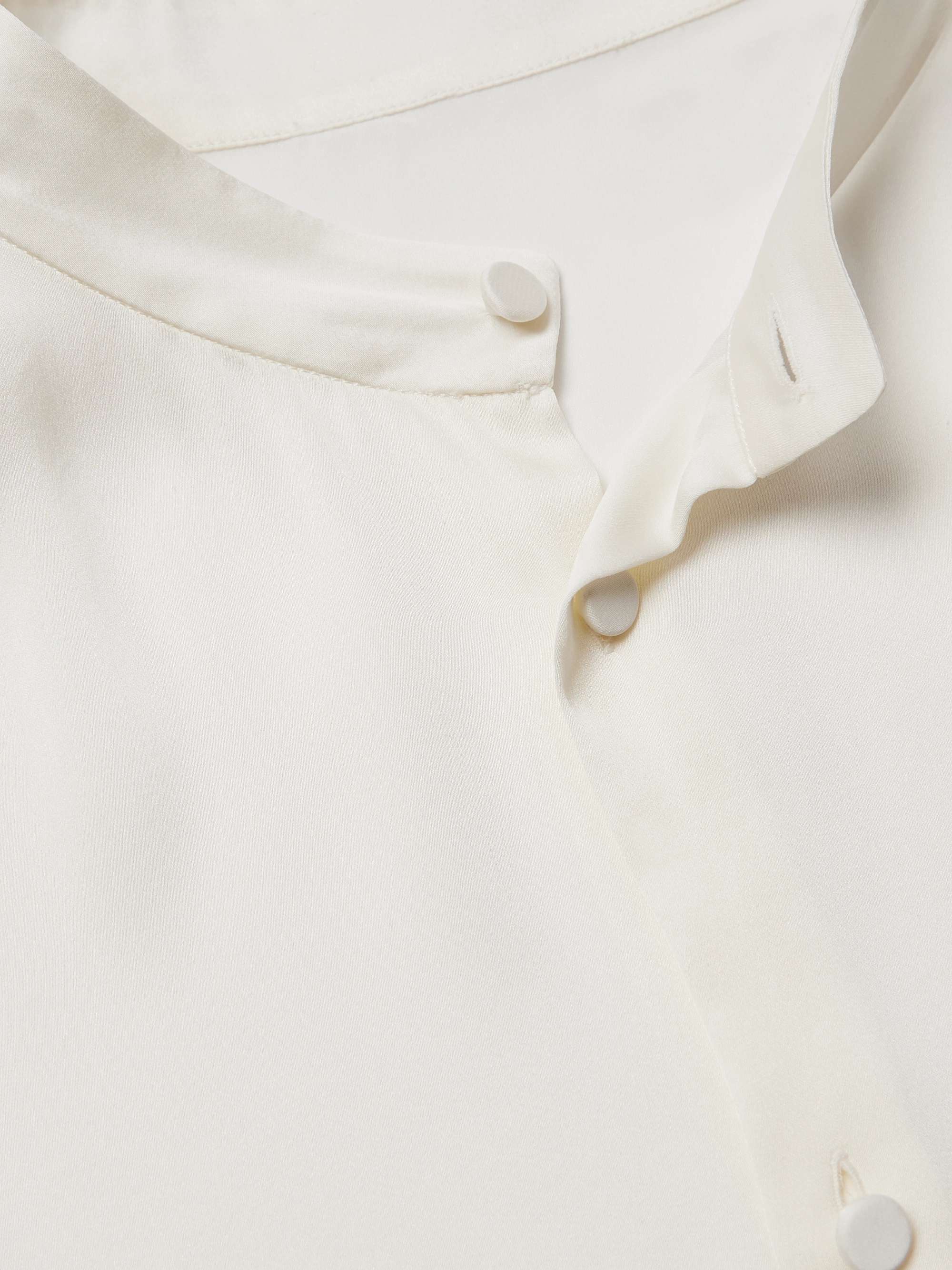 SAINT LAURENT Silk-Charmeuse Shirt