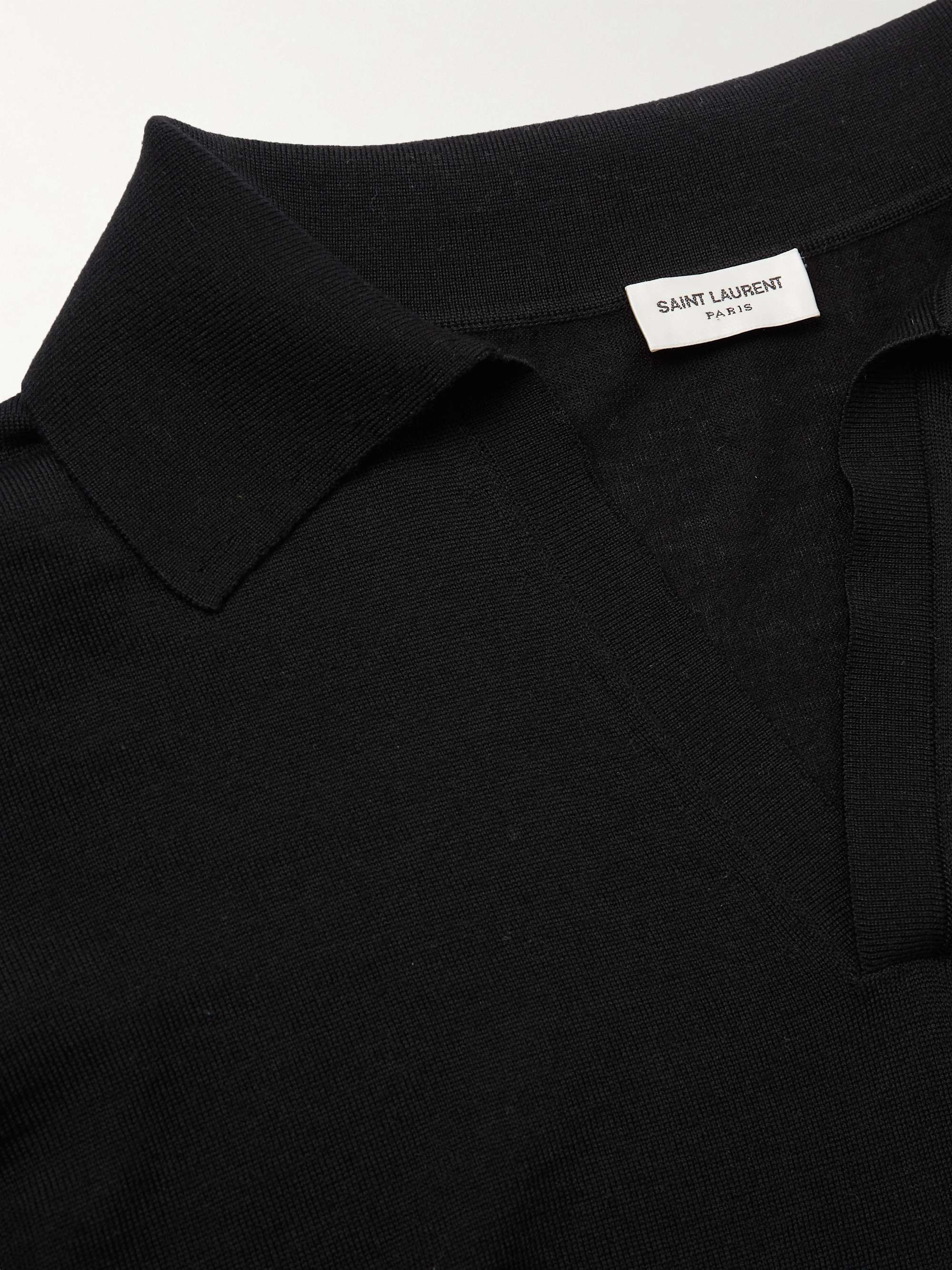saint laurent men's polo shirts