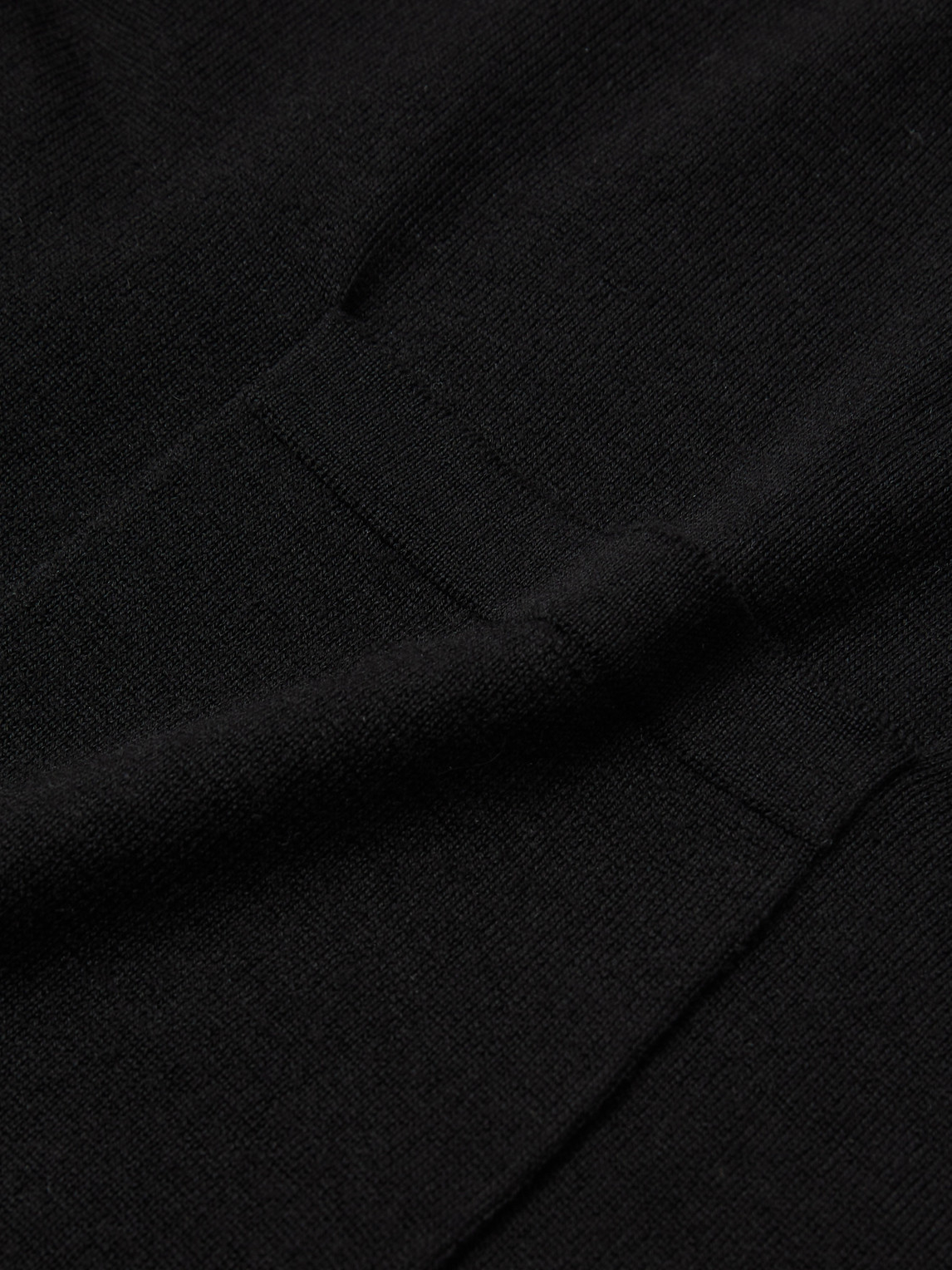 Shop Saint Laurent Cashmere Polo Shirt In Black