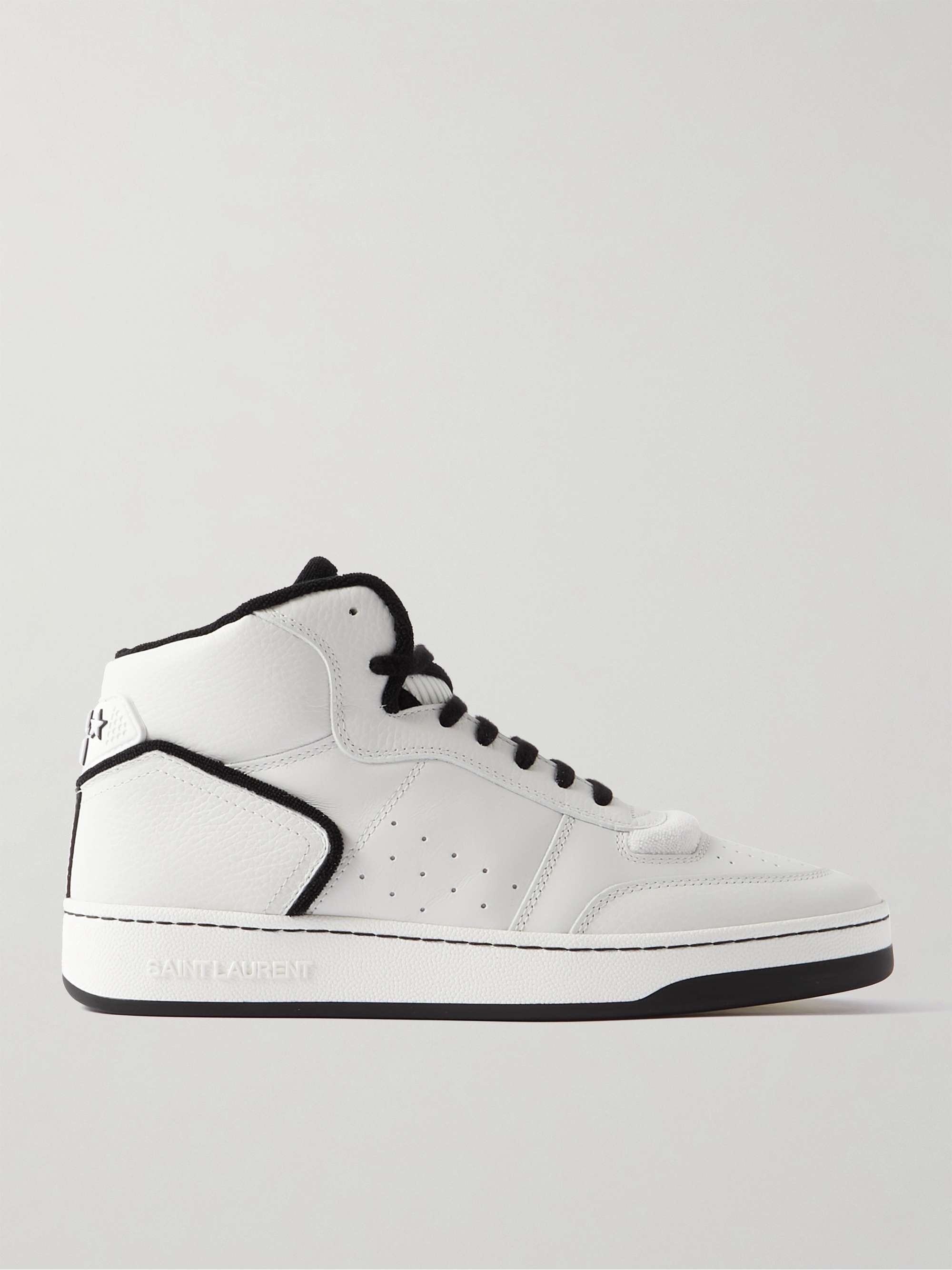 Sl/01 leather high trainers Saint Laurent White size 40 EU in Leather -  13161128