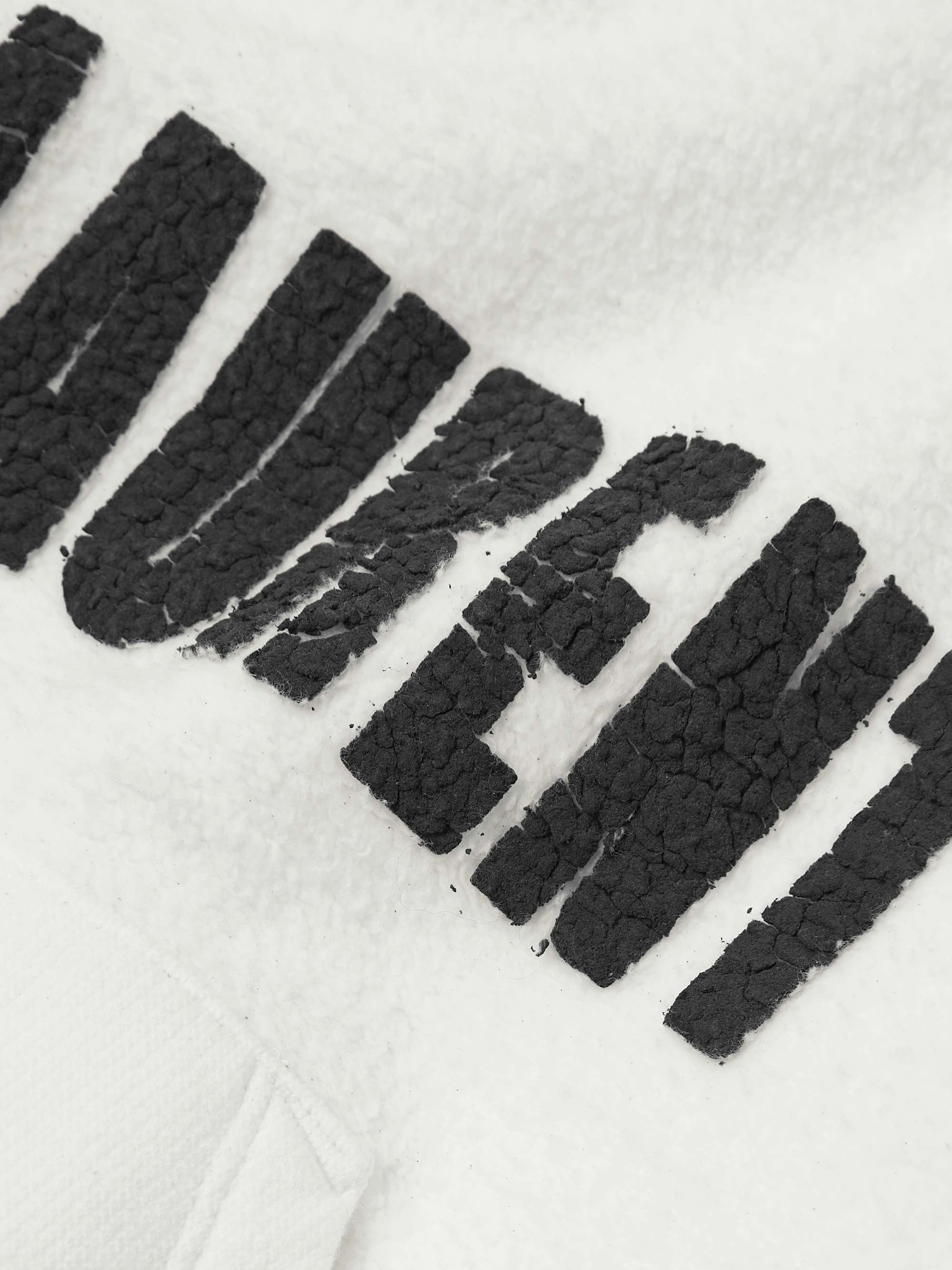 SAINT LAURENT Agafay Logo-Print Cotton-Fleece Hoodie