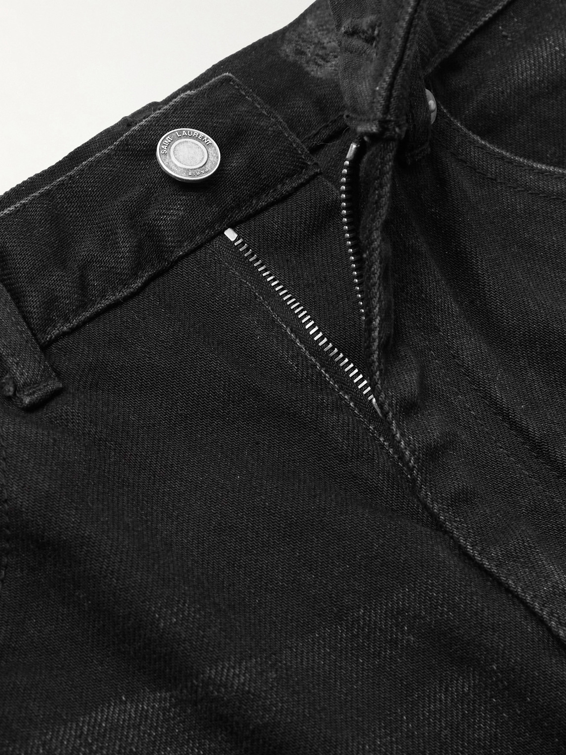 Shop Saint Laurent 70's Flared Jeans In Black