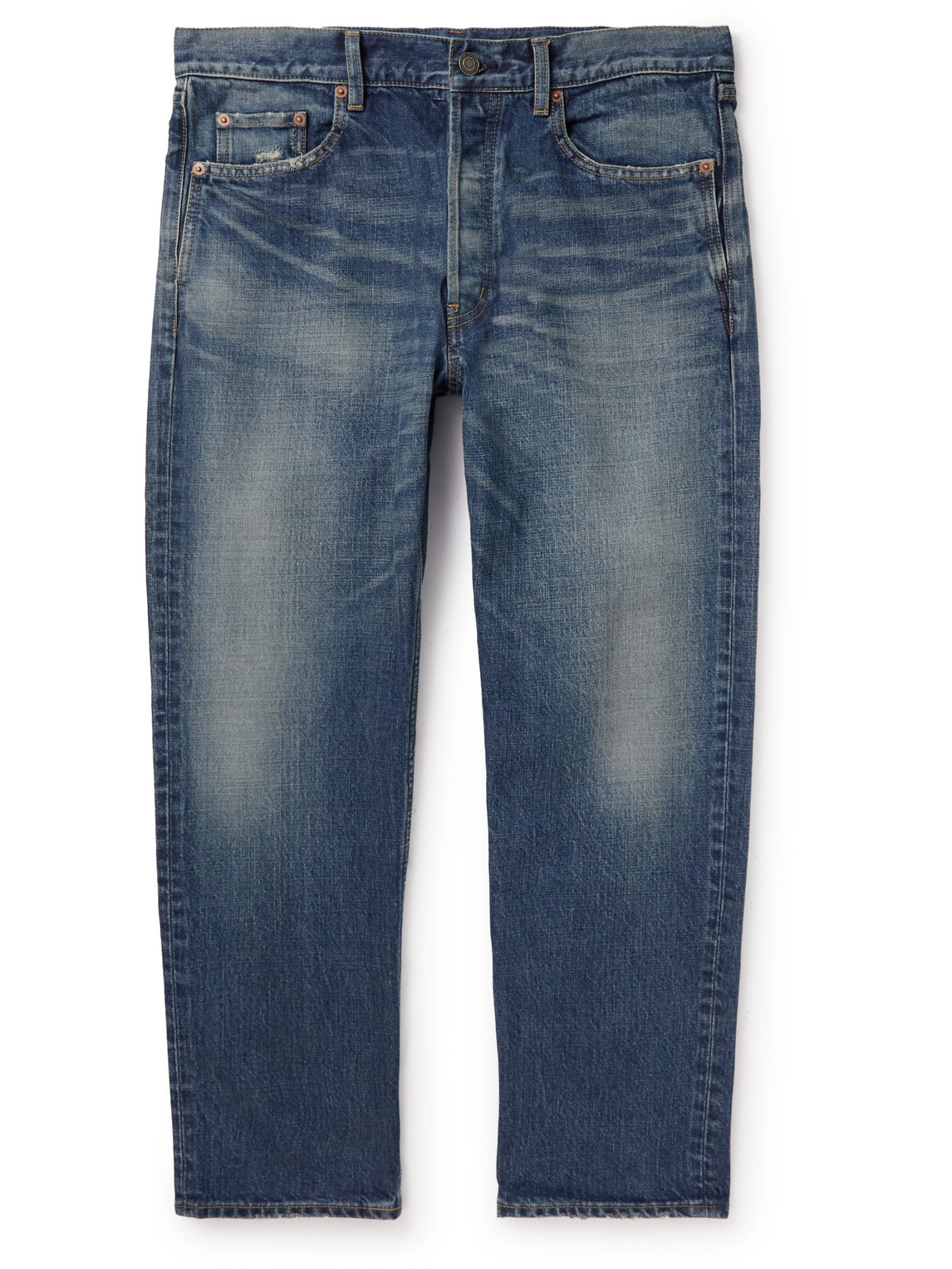 Saint Laurent Straight-leg Jeans In Blue