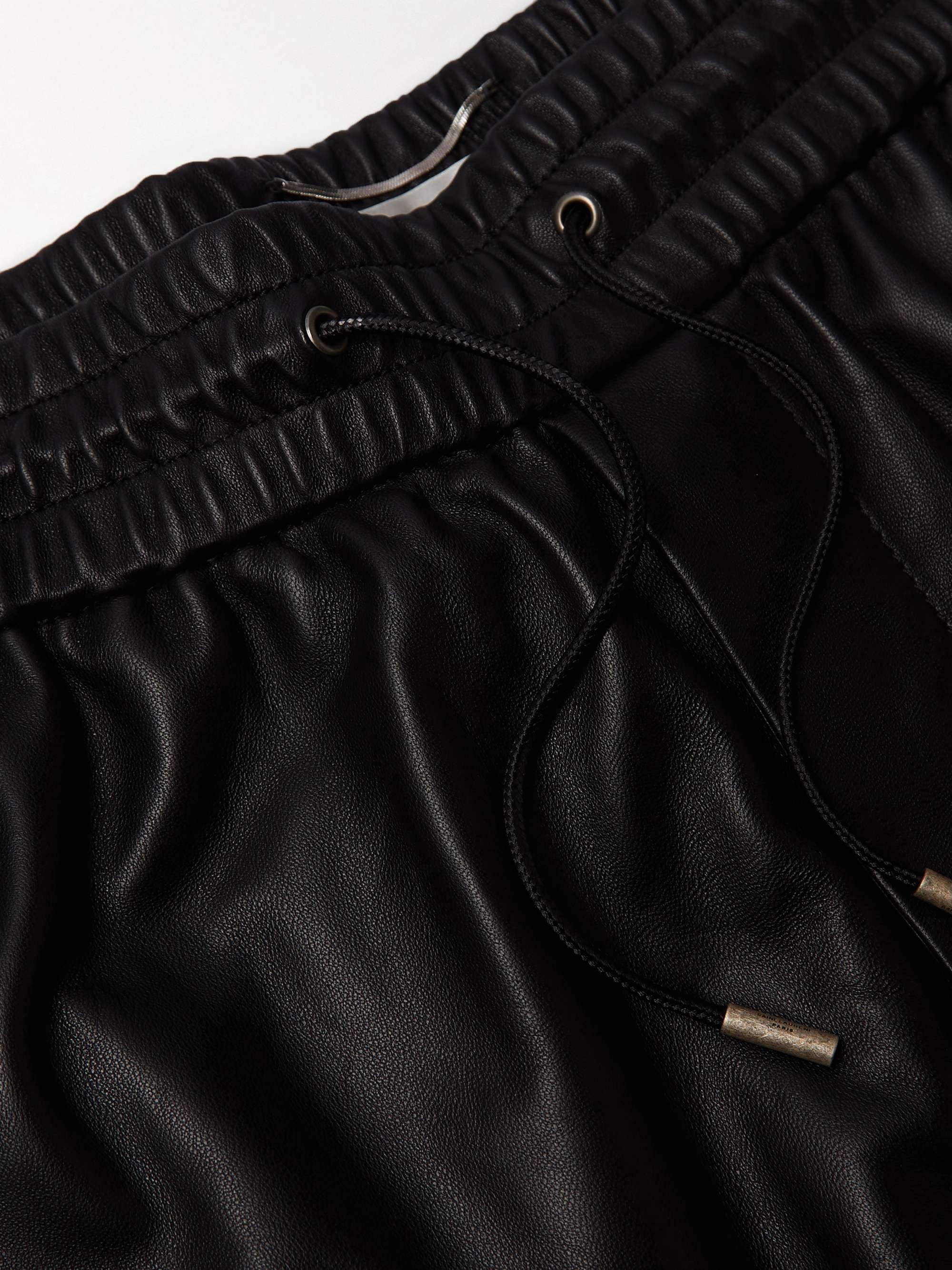 SAINT LAURENT Tapered Leather Sweatpants