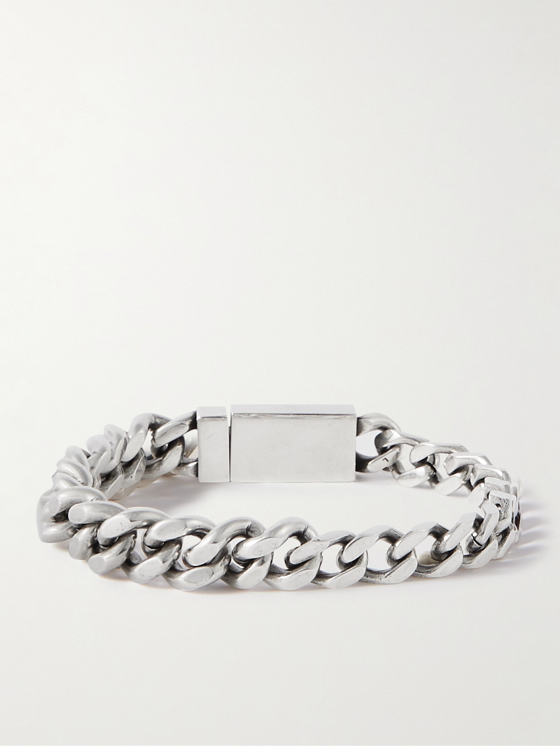 Shop Saint Laurent Silver-tone Bracelet