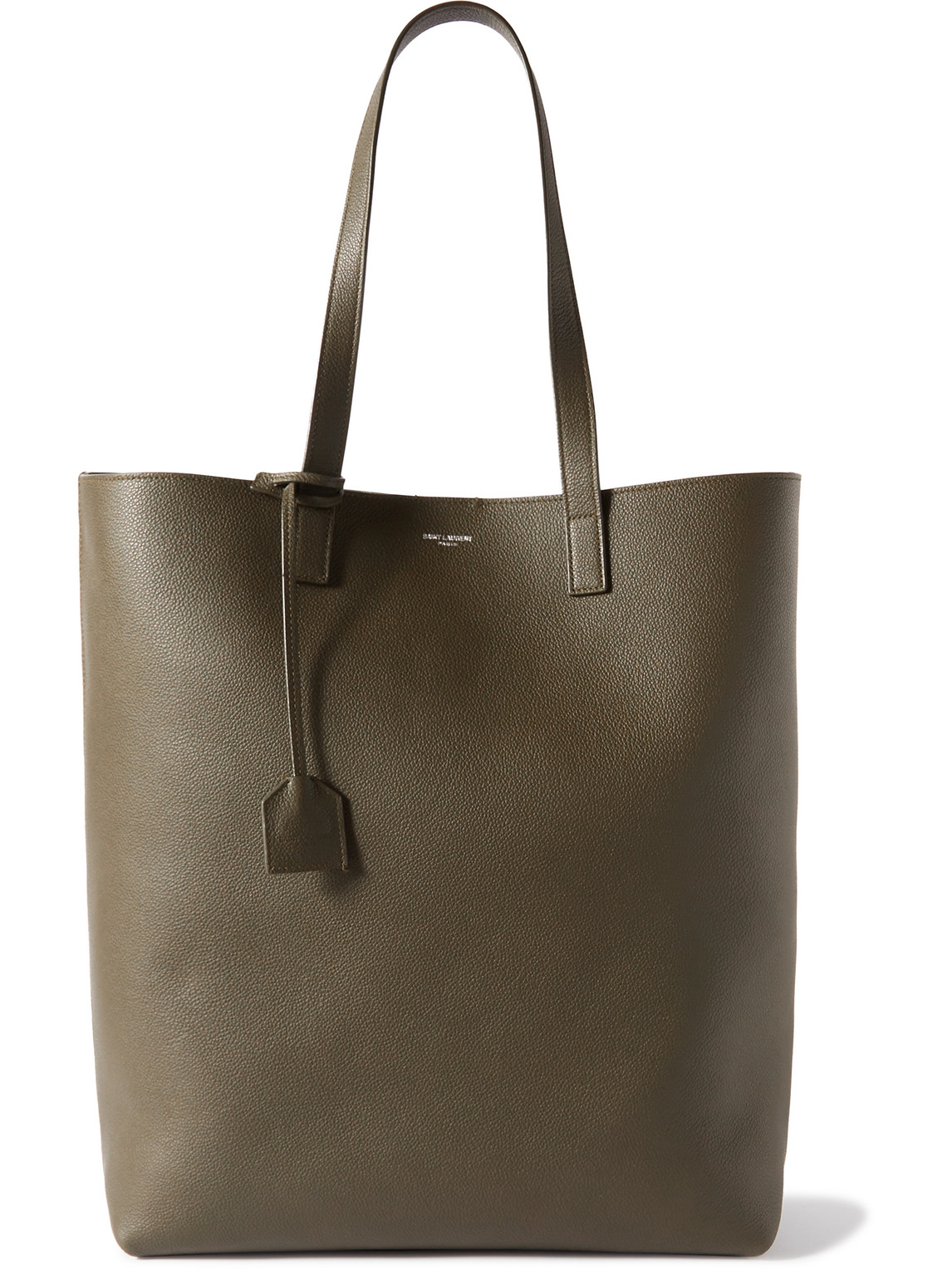 Bold Textured-Leather Tote Bag