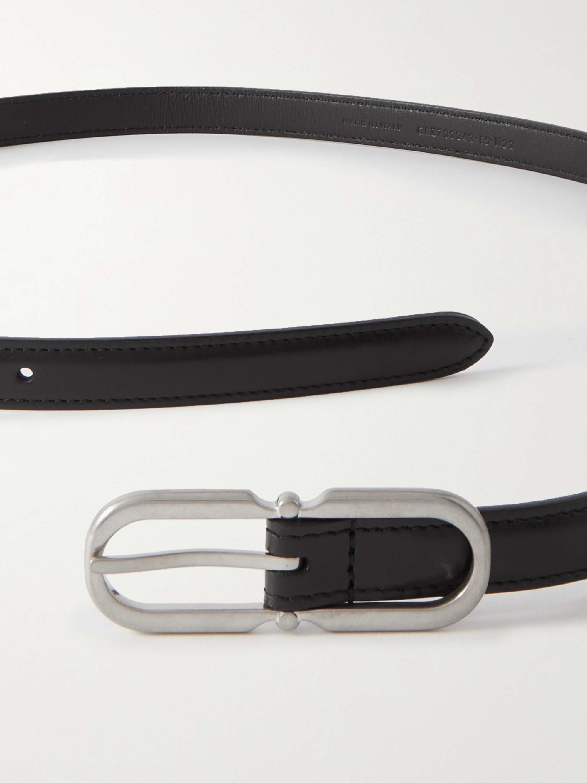 SAINT LAURENT 15cm Leather Belt