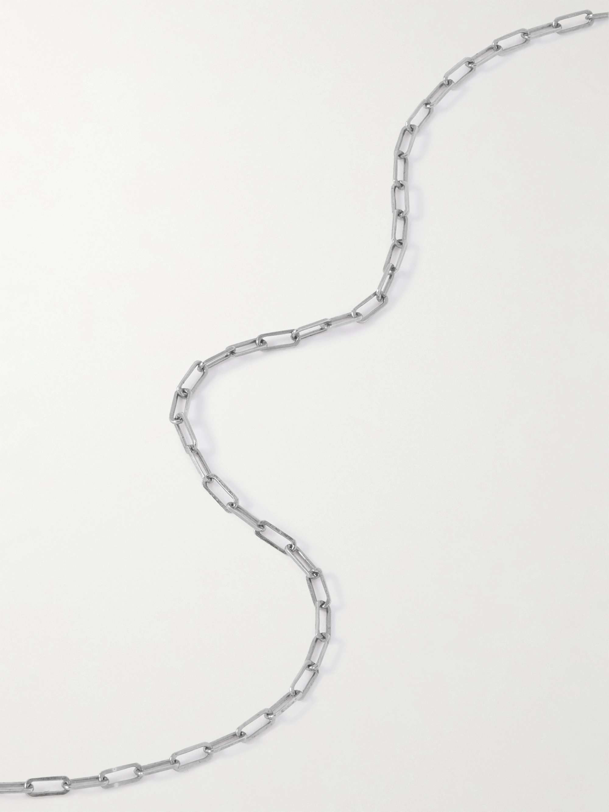 SAINT LAURENT Silver-Tone Chain Necklace