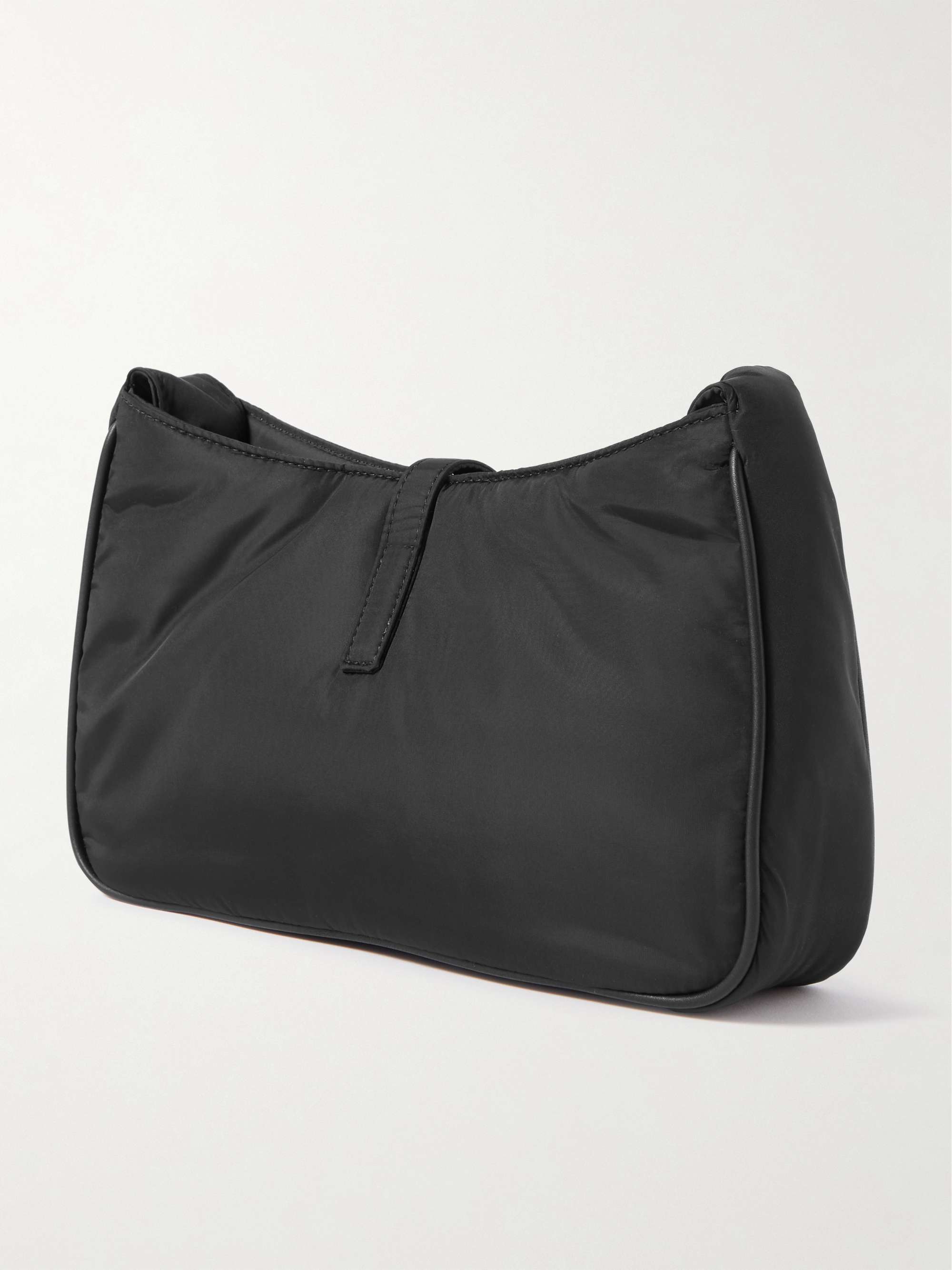 SAINT LAURENT Le 5 à 7 Leather-Trimmed Shell Messenger Bag