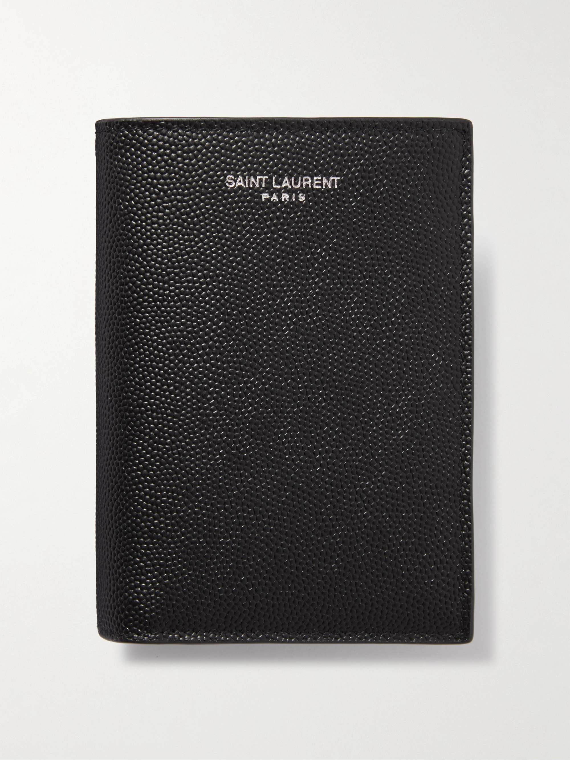 Saint Laurent Logo-Appliquéd Leather Billfold Wallet - Men - Black Wallets