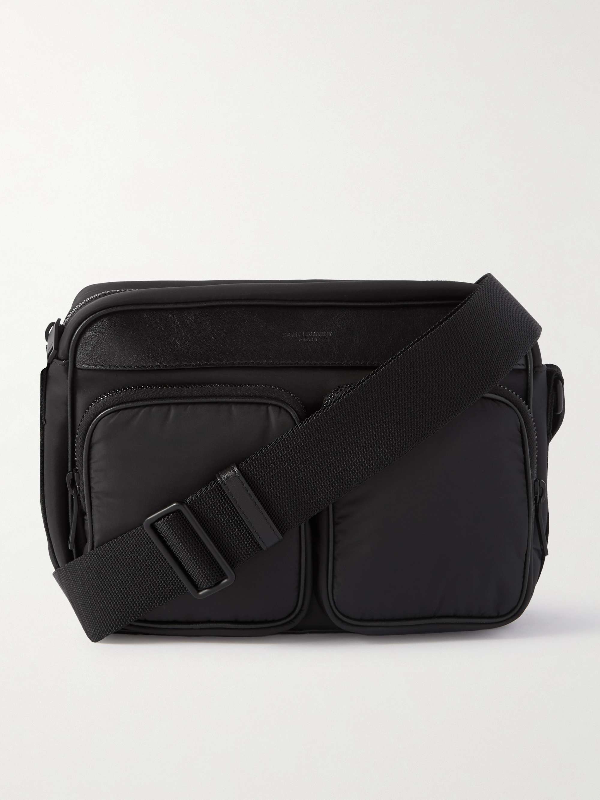 Saint Laurent City New Camera Bag in ECONYL Regenerated Nylon - Black - Men