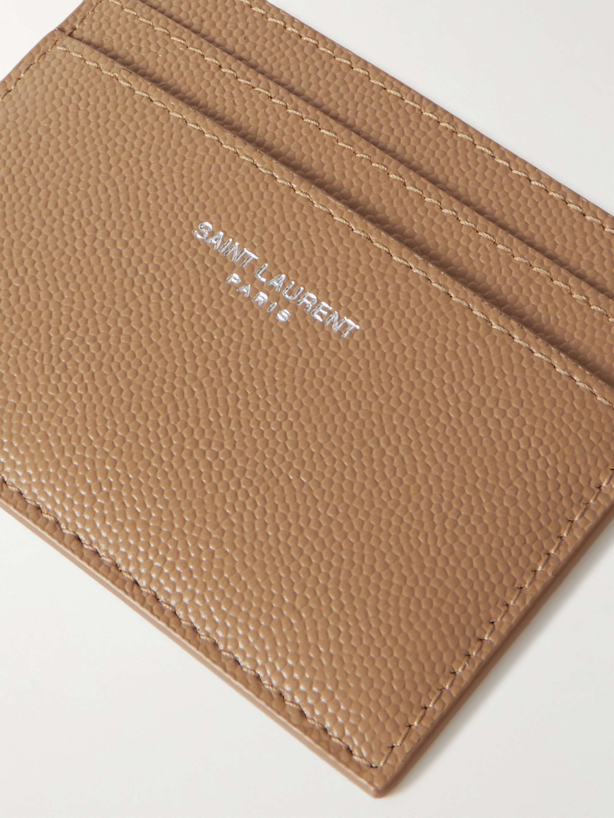 Ysl card holder tan Clearance