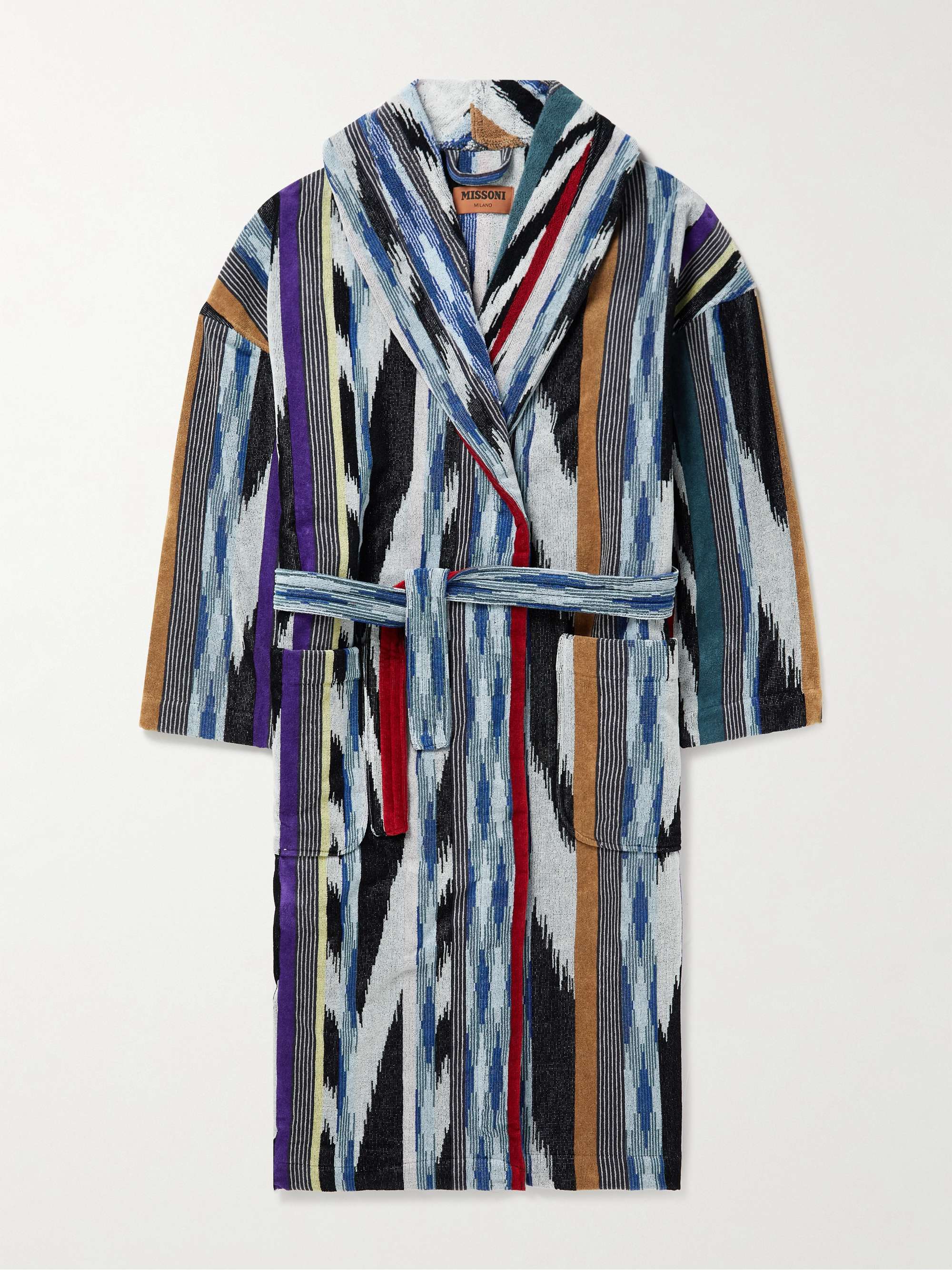 MISSONI HOME Cotton-Terry Jacquard Hooded Robe for Men | MR PORTER
