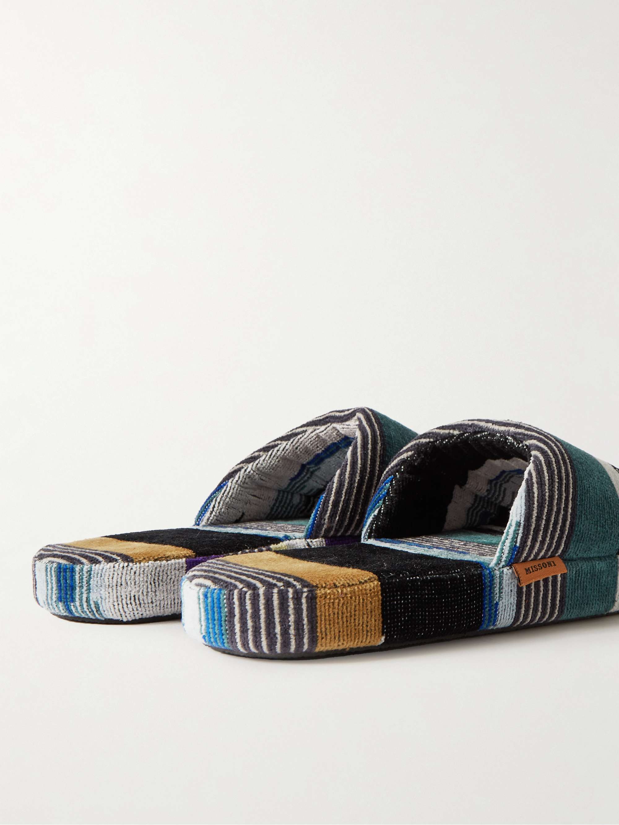 MISSONI HOME Clint Cotton-Terry Jacquard Slippers