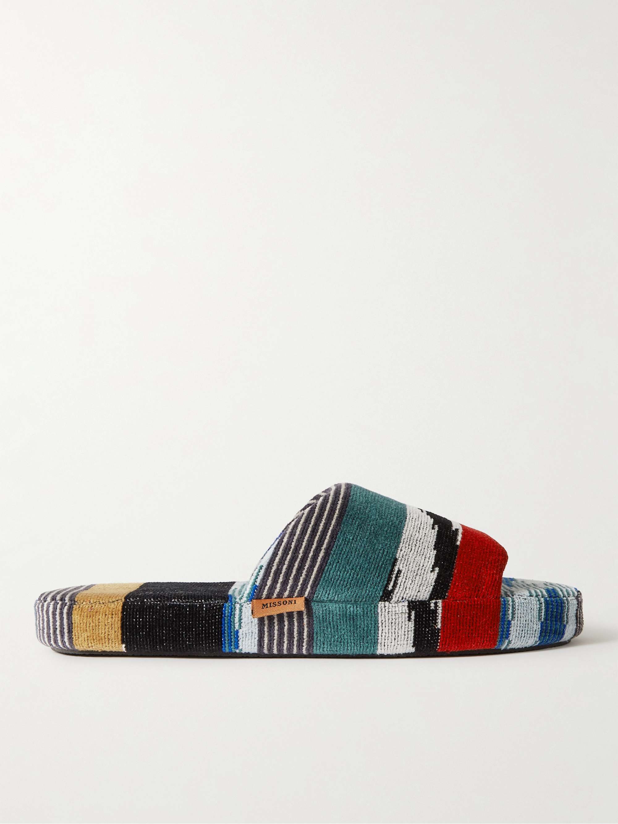 MISSONI HOME Clint Cotton-Terry Jacquard Slippers for Men | MR PORTER