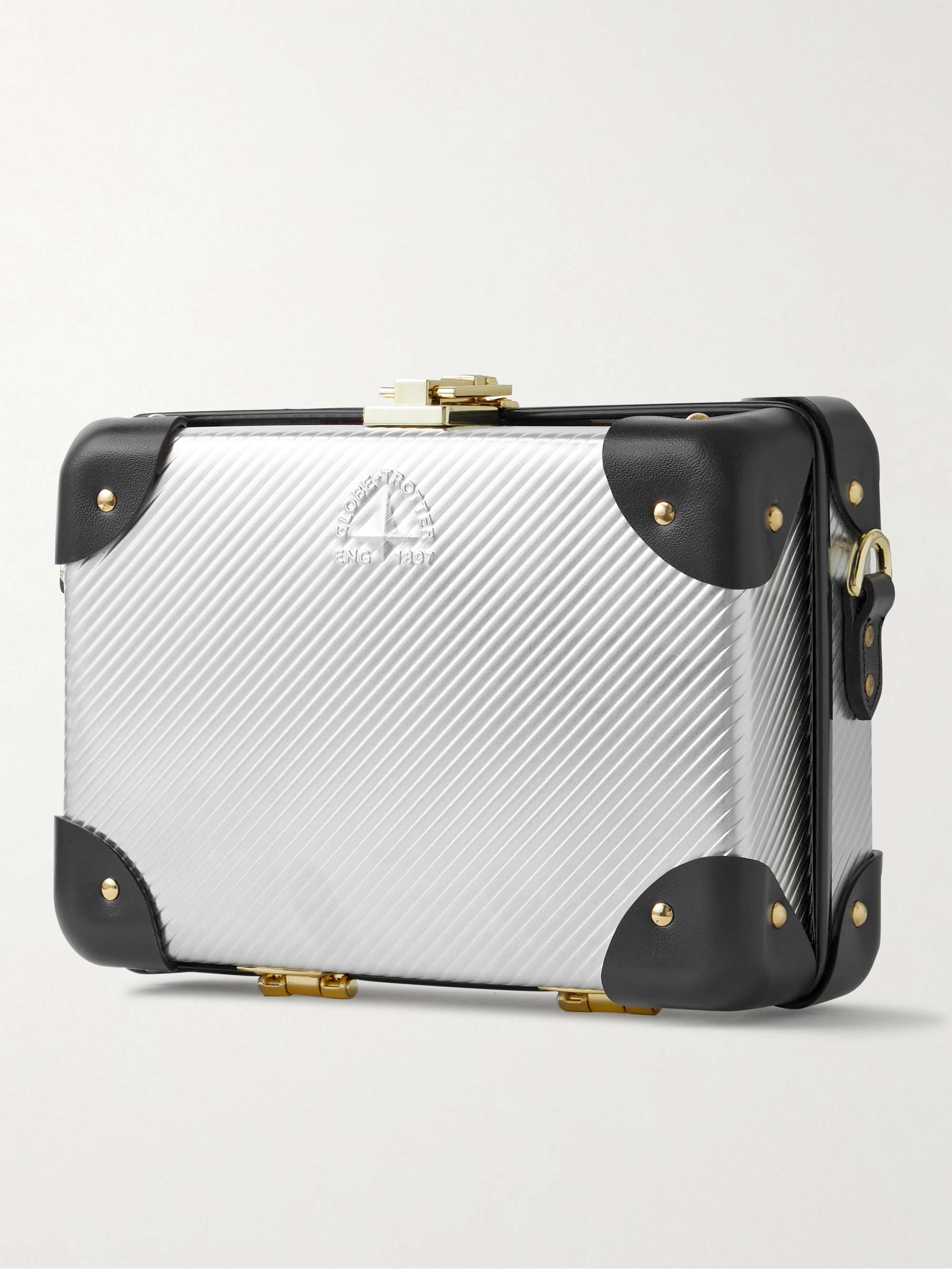 CASABLANCA + Globe-Trotter Leather-Trimmed Aluminium Messenger Bag