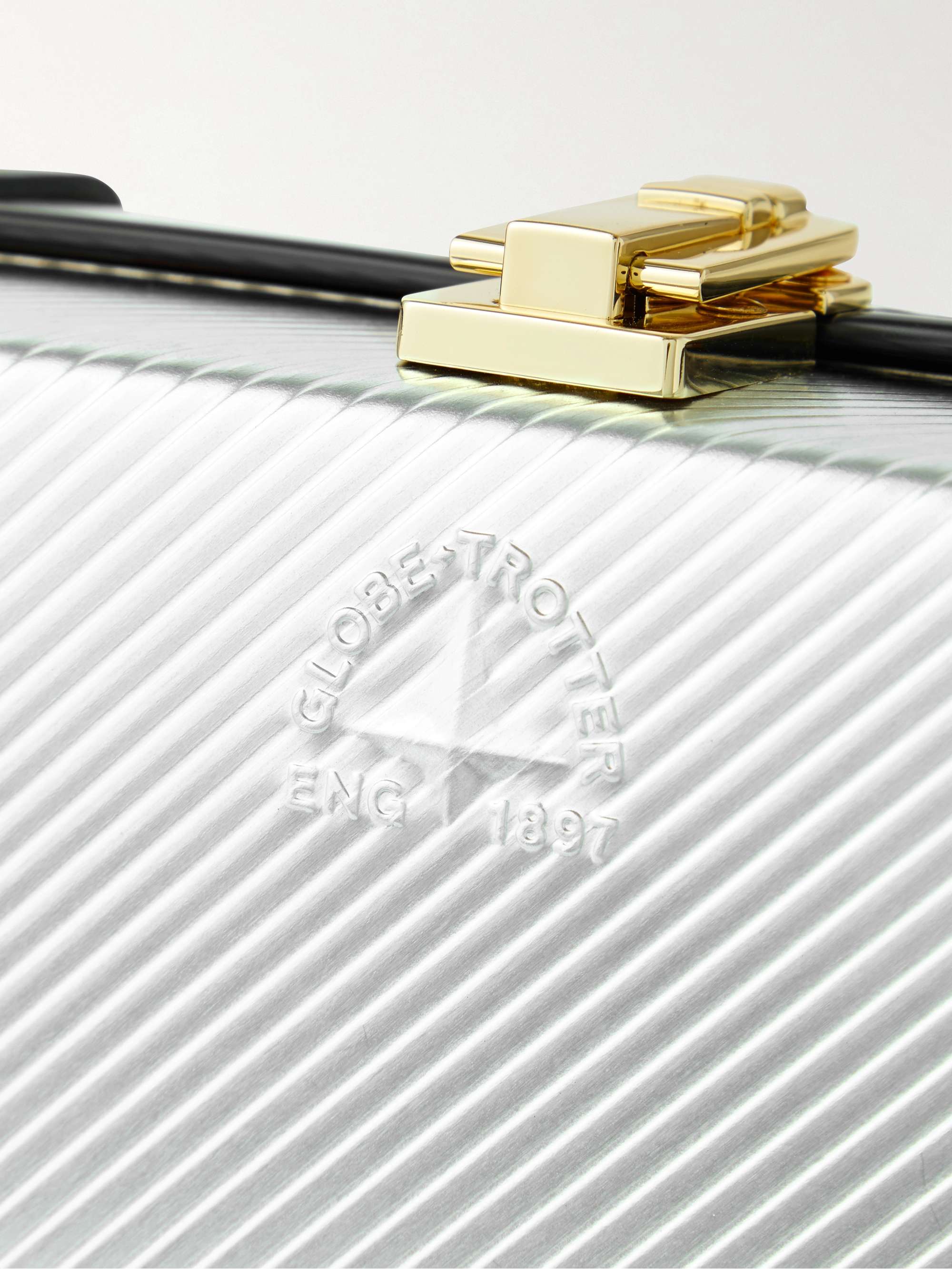 CASABLANCA + Globe-Trotter Leather-Trimmed Aluminium Messenger Bag