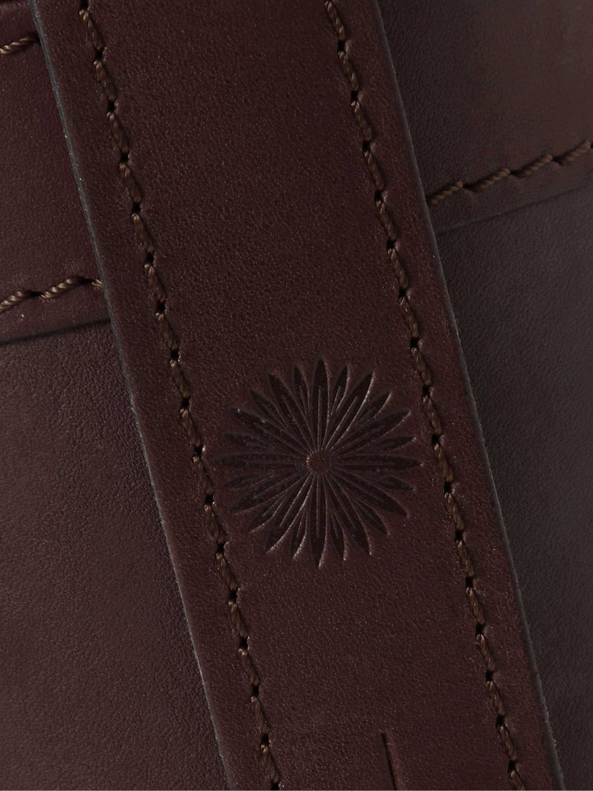 PURDEY Leather and Glass Flask Set