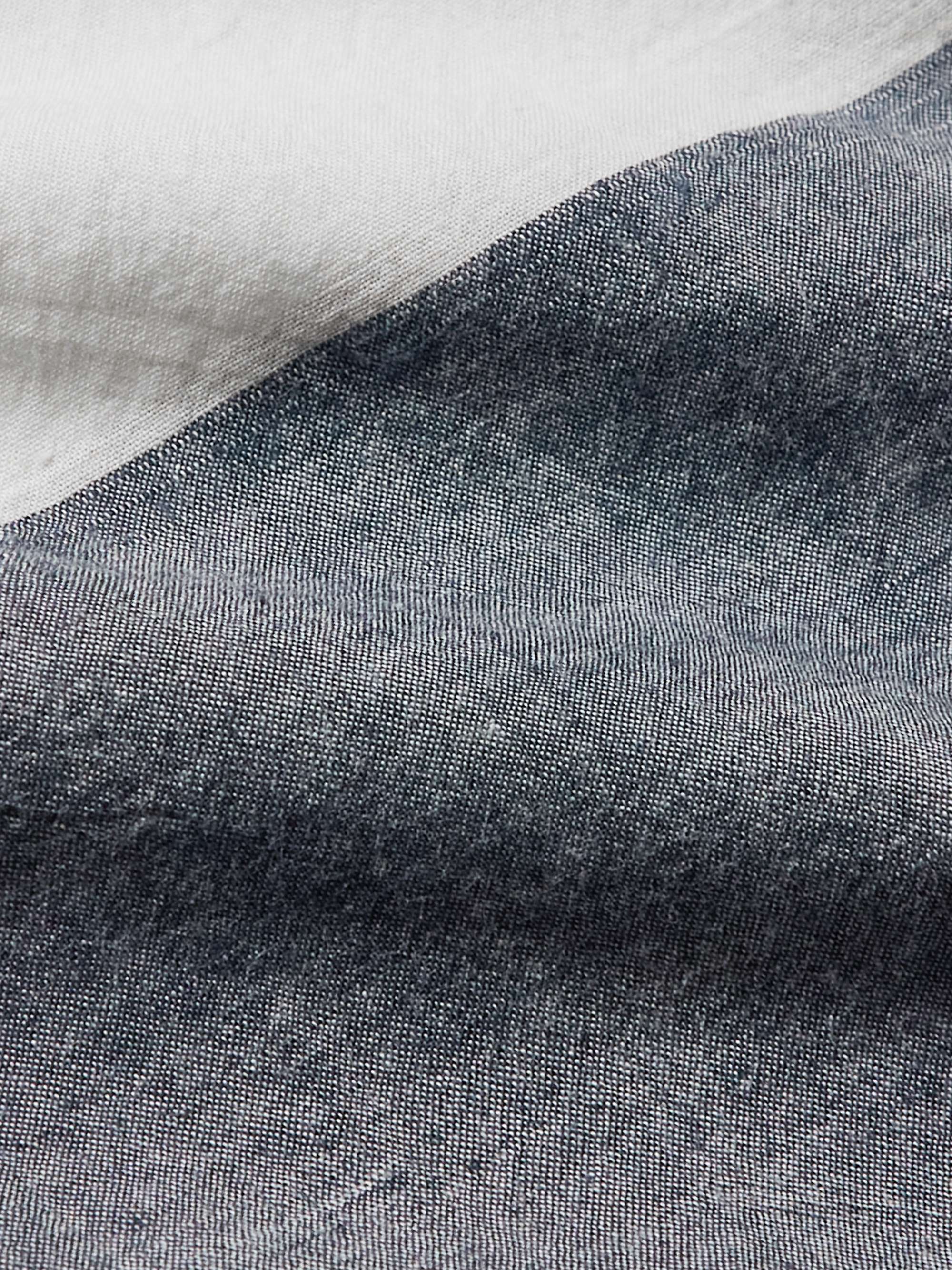 ORIGINAL MADRAS Button-Down Collar Striped Cotton-Madras Shirt