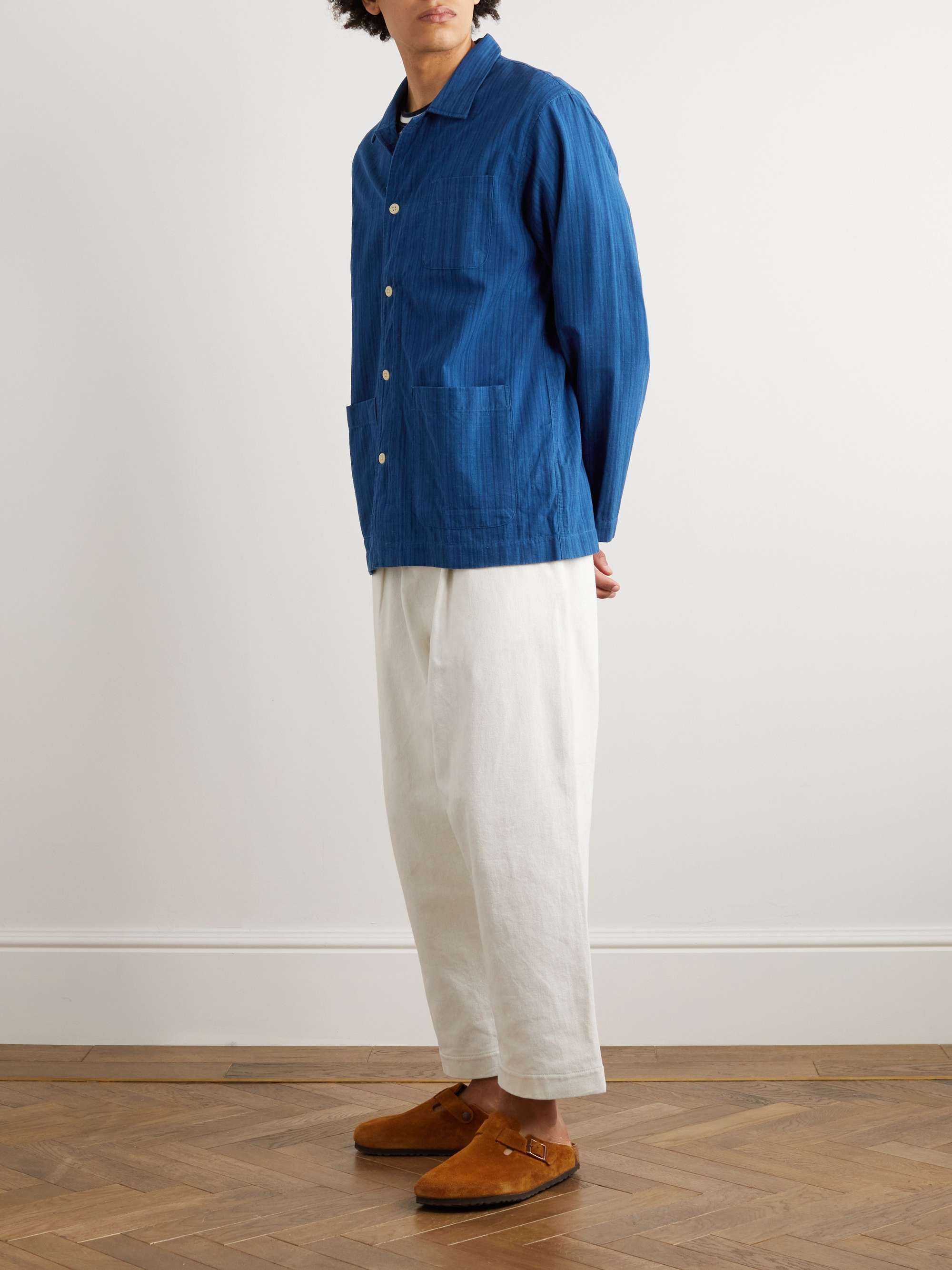 ORIGINAL MADRAS Overshirt in cotone Madras a righe