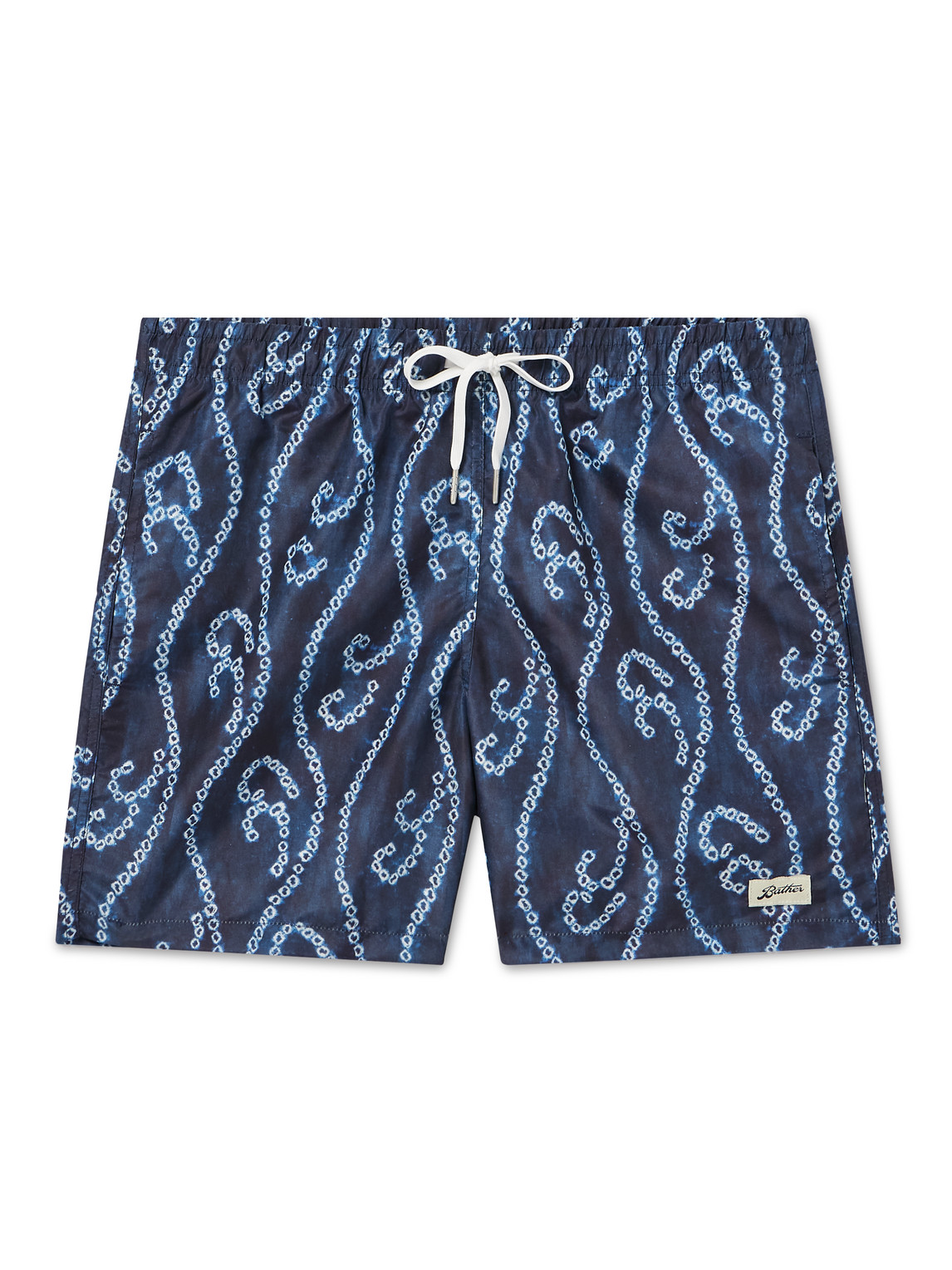 Straight-Leg Mid-Length Printed Recycled Swim Shorts