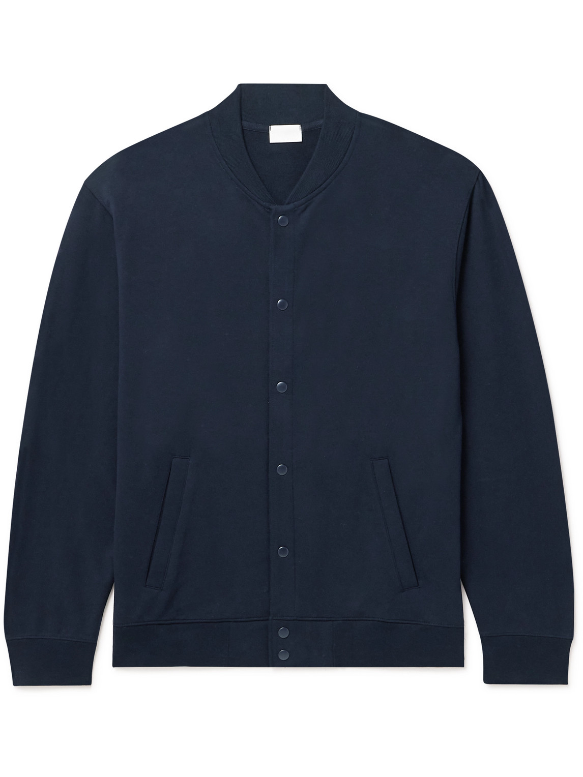 Håndværk Stretch Pima Cotton-Jersey Bomber Jacket