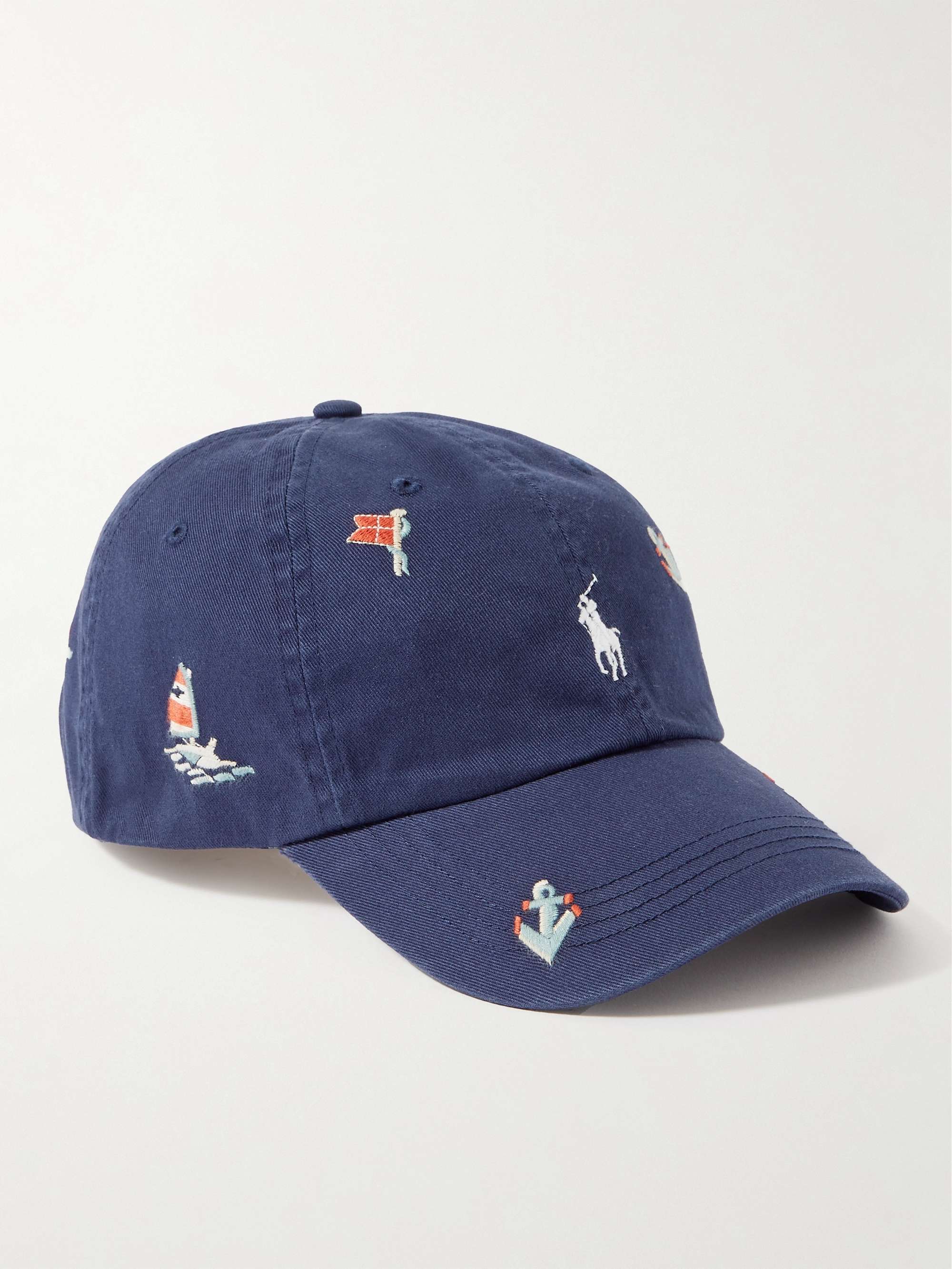 Opvoeding Lucky Makkelijk te lezen POLO RALPH LAUREN Logo-Embroidered Cotton-Twill Baseball Cap | MR PORTER