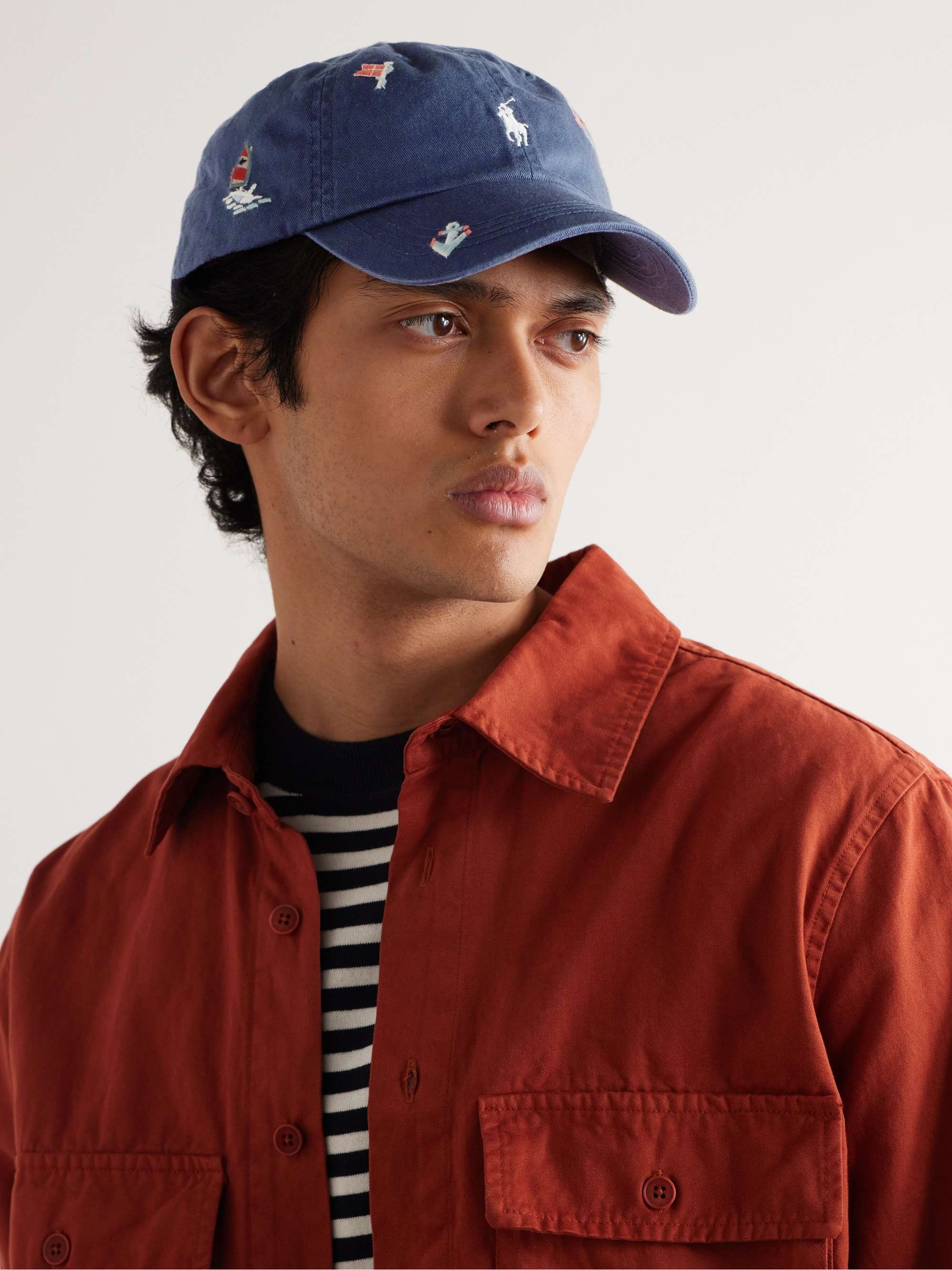 POLO RALPH LAUREN Logo-Embroidered Cotton-Twill Baseball Cap | MR PORTER