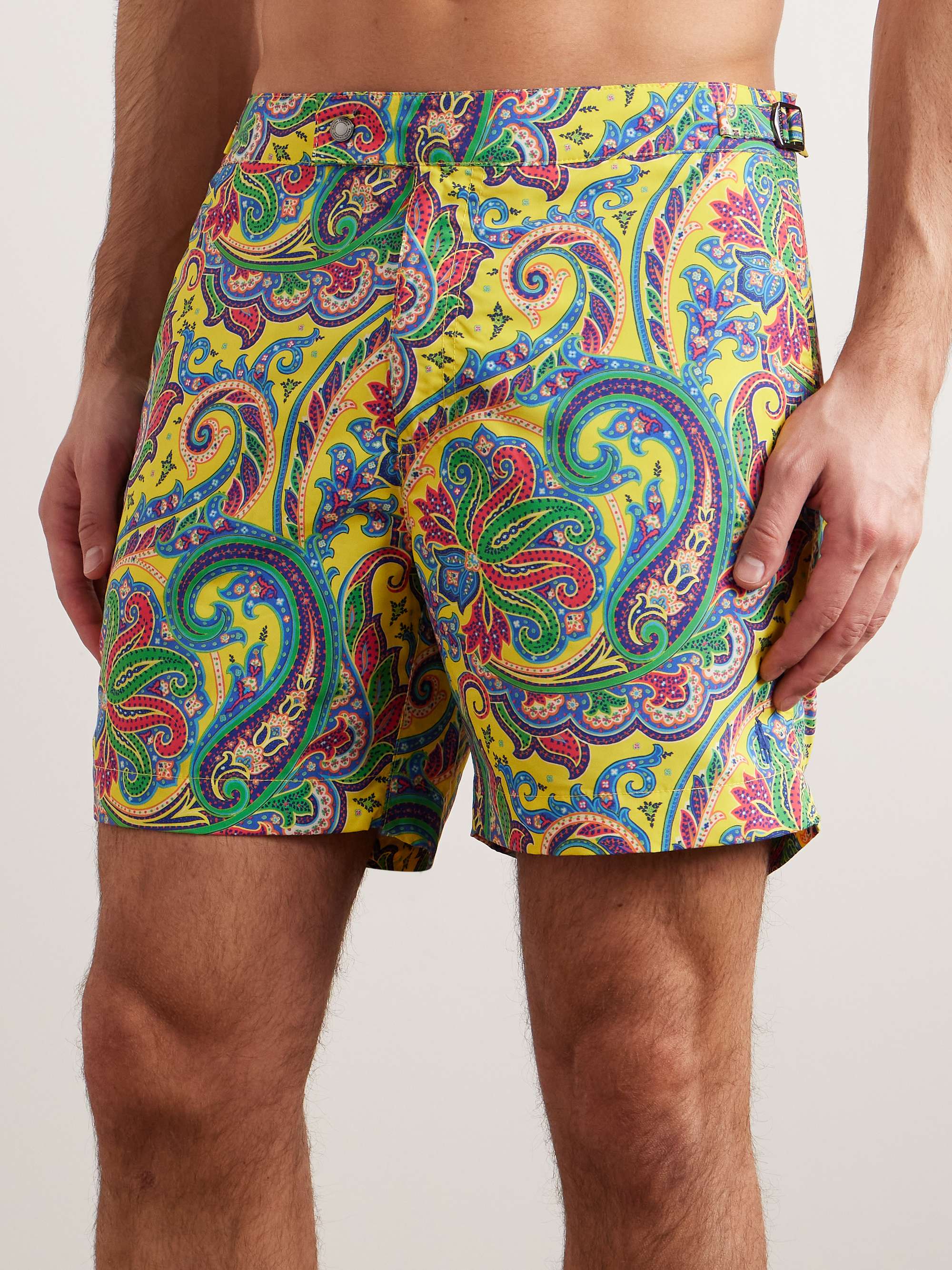 POLO RALPH LAUREN Monaco Straight-Leg Mid-Length Paisley-Print Swim ...