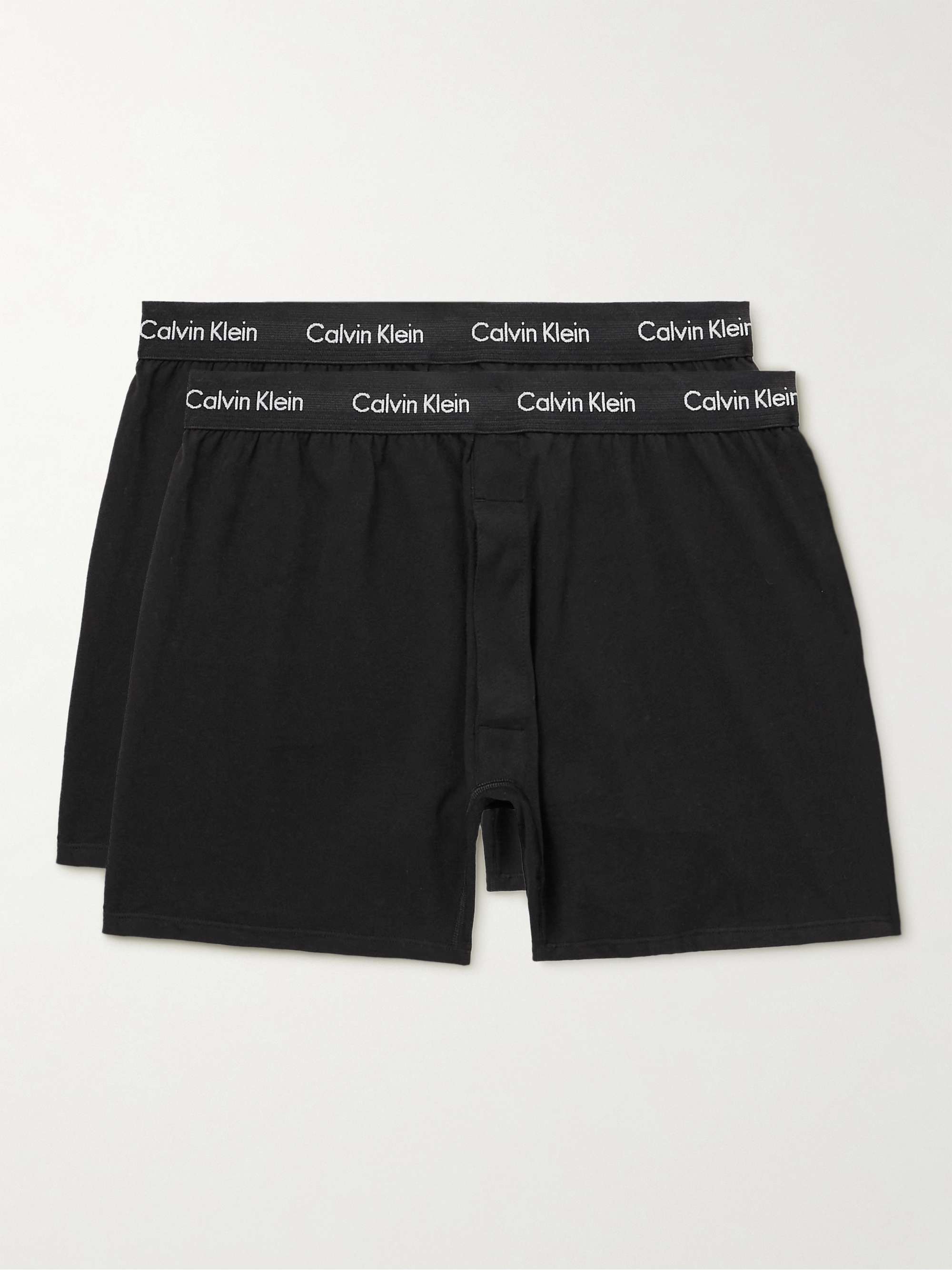 CALVIN KLEIN UNDERWEAR Two-Pack Stretch-Cotton Boxer Shorts for Men | MR  PORTER