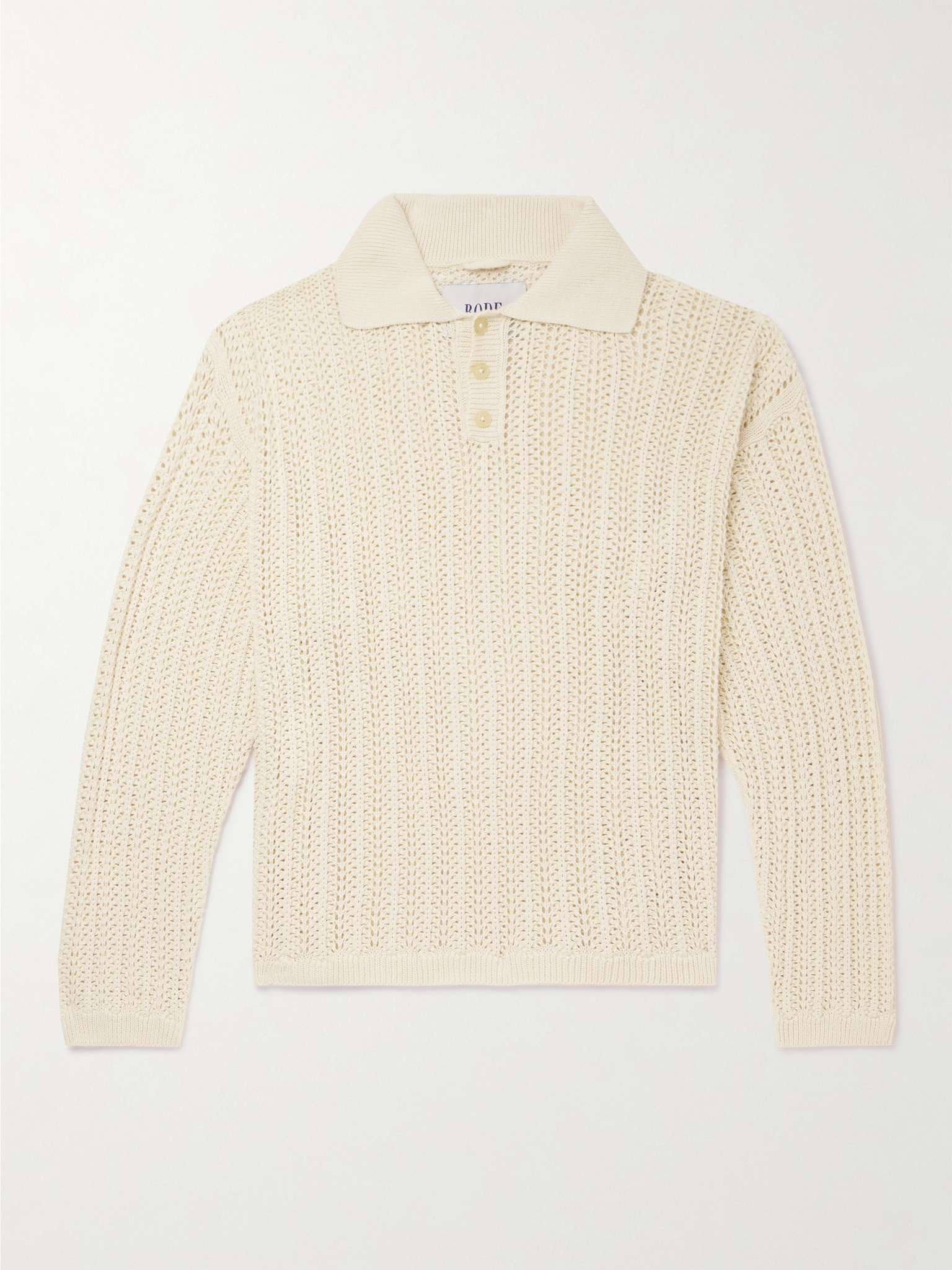 BODE PointelleKnit Cotton Polo Shirt for Men MR PORTER