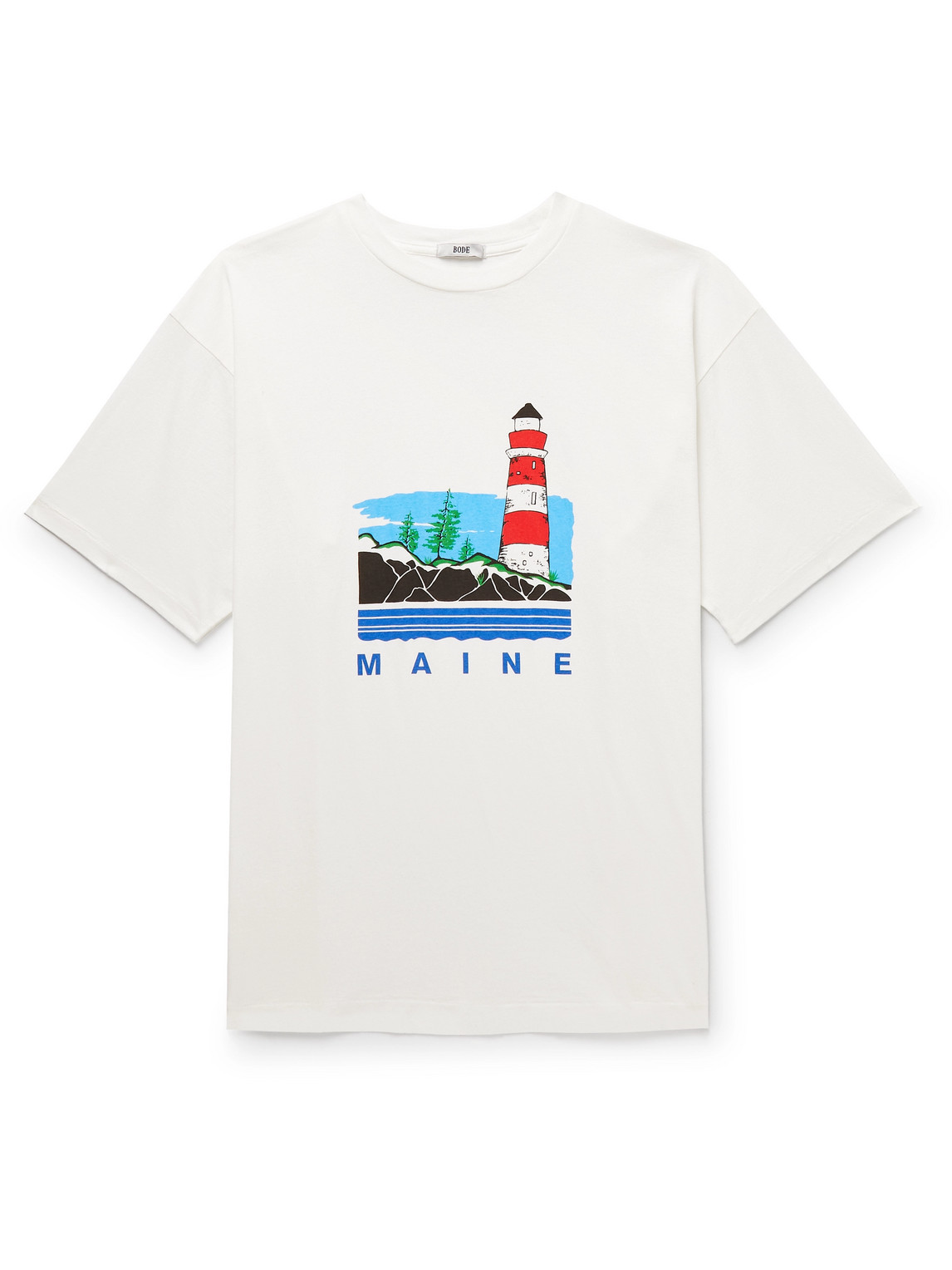 Bode Printed Cotton-jersey T-shirt In White