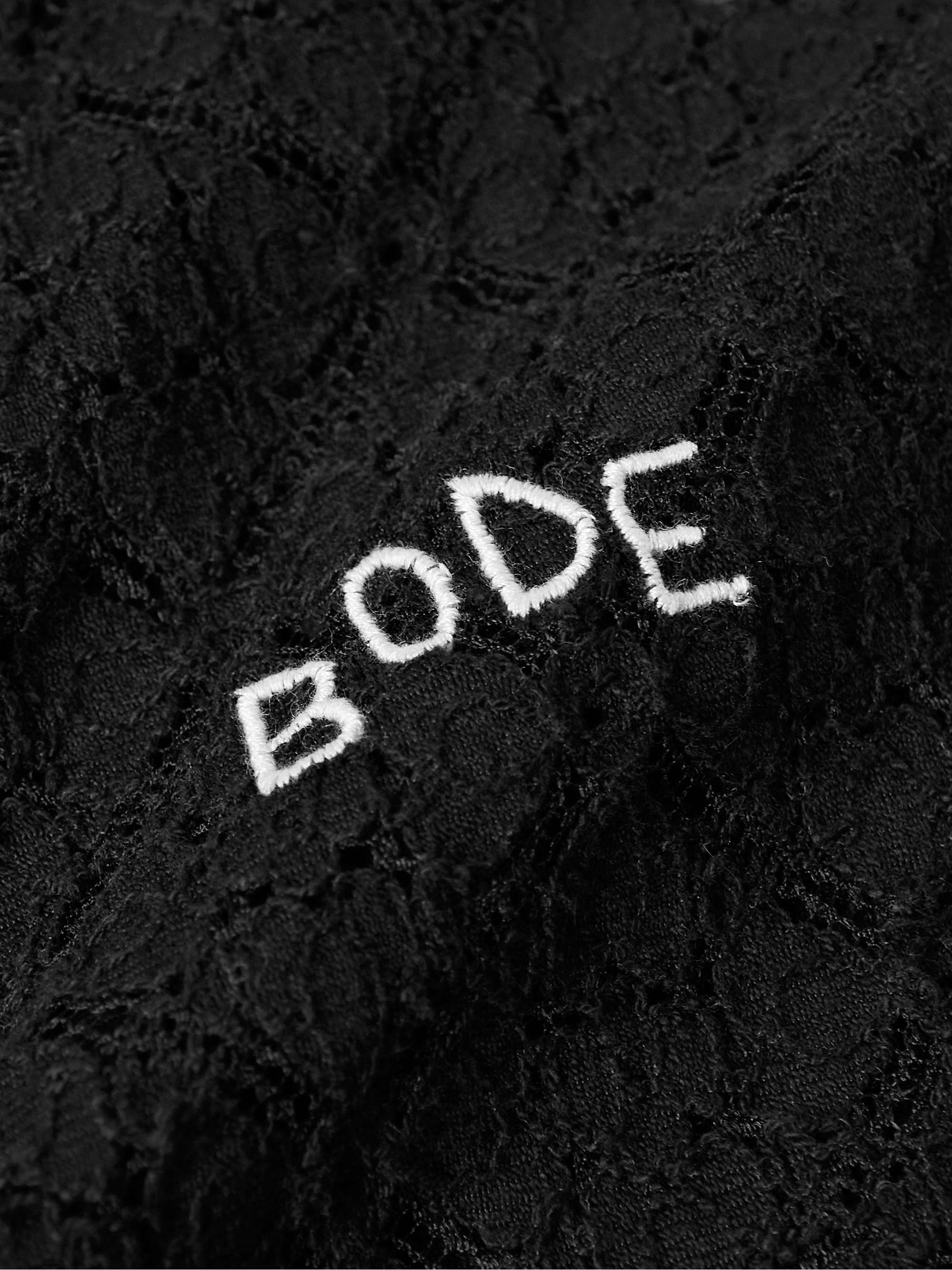 BODE Cotton-Blend Lace Shirt