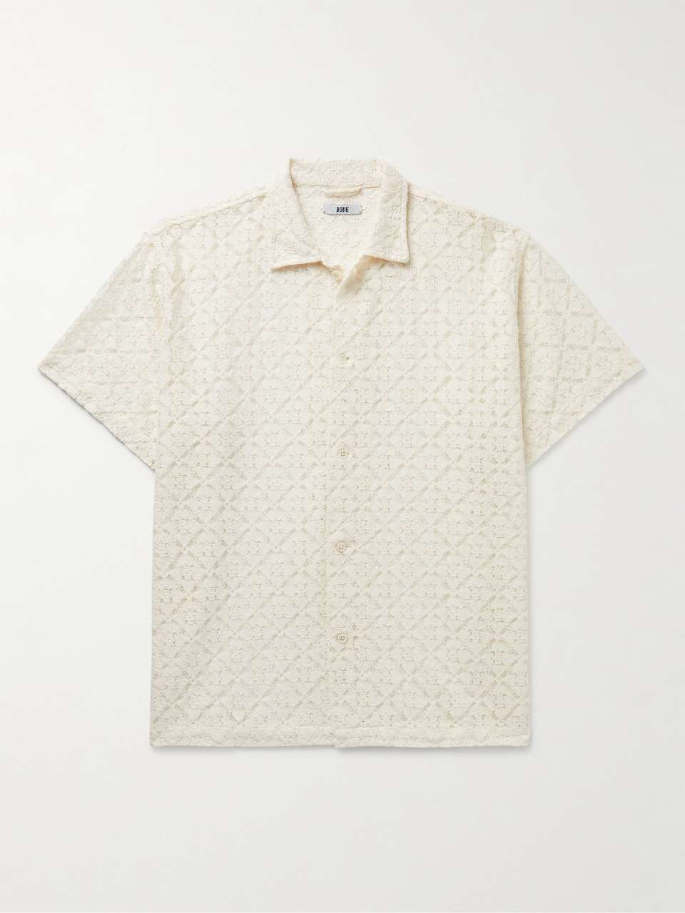 BODE Cotton-Blend Lace Shirt for Men | MR PORTER