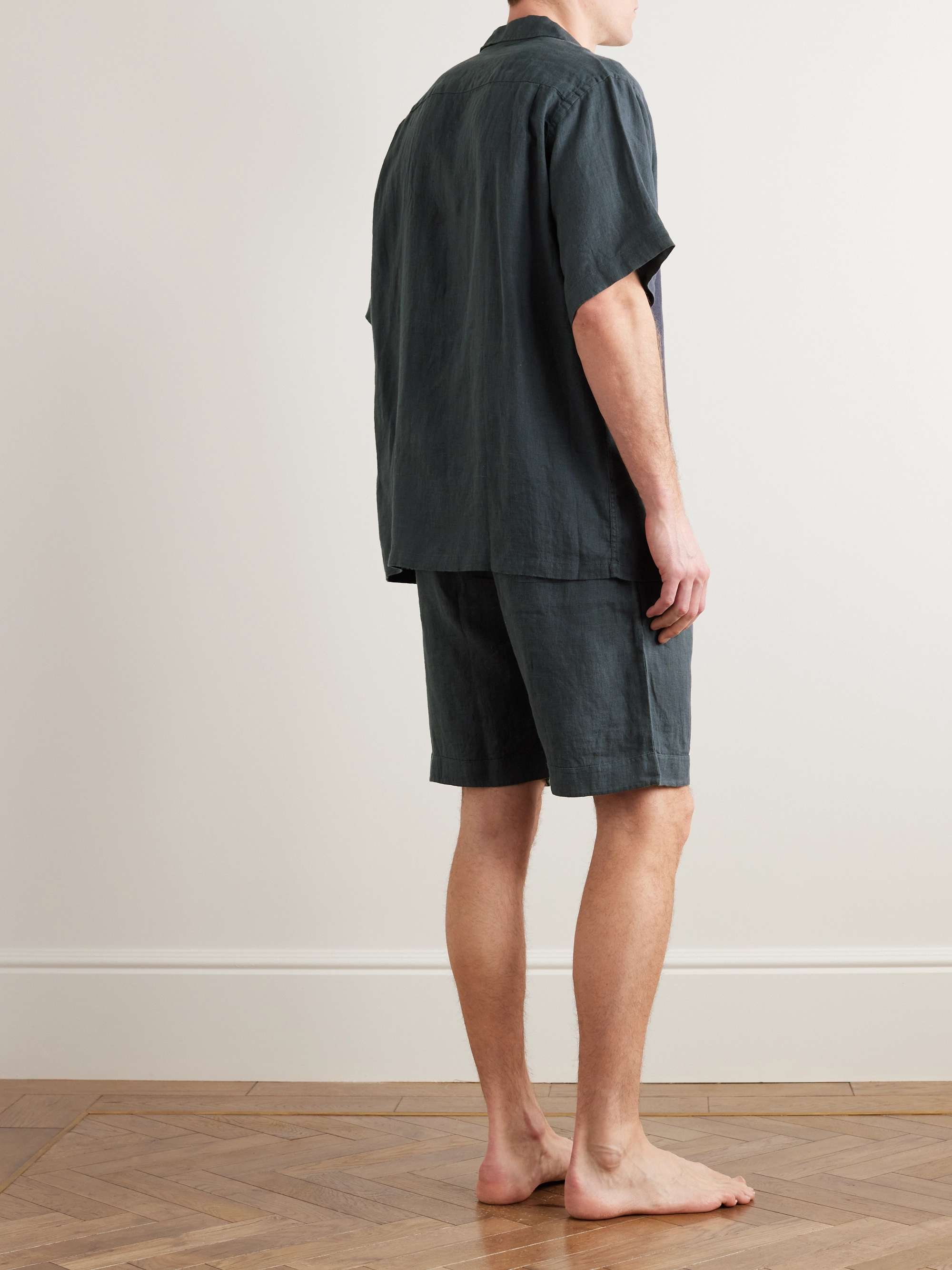 DESMOND & DEMPSEY Linen Pyjama Set