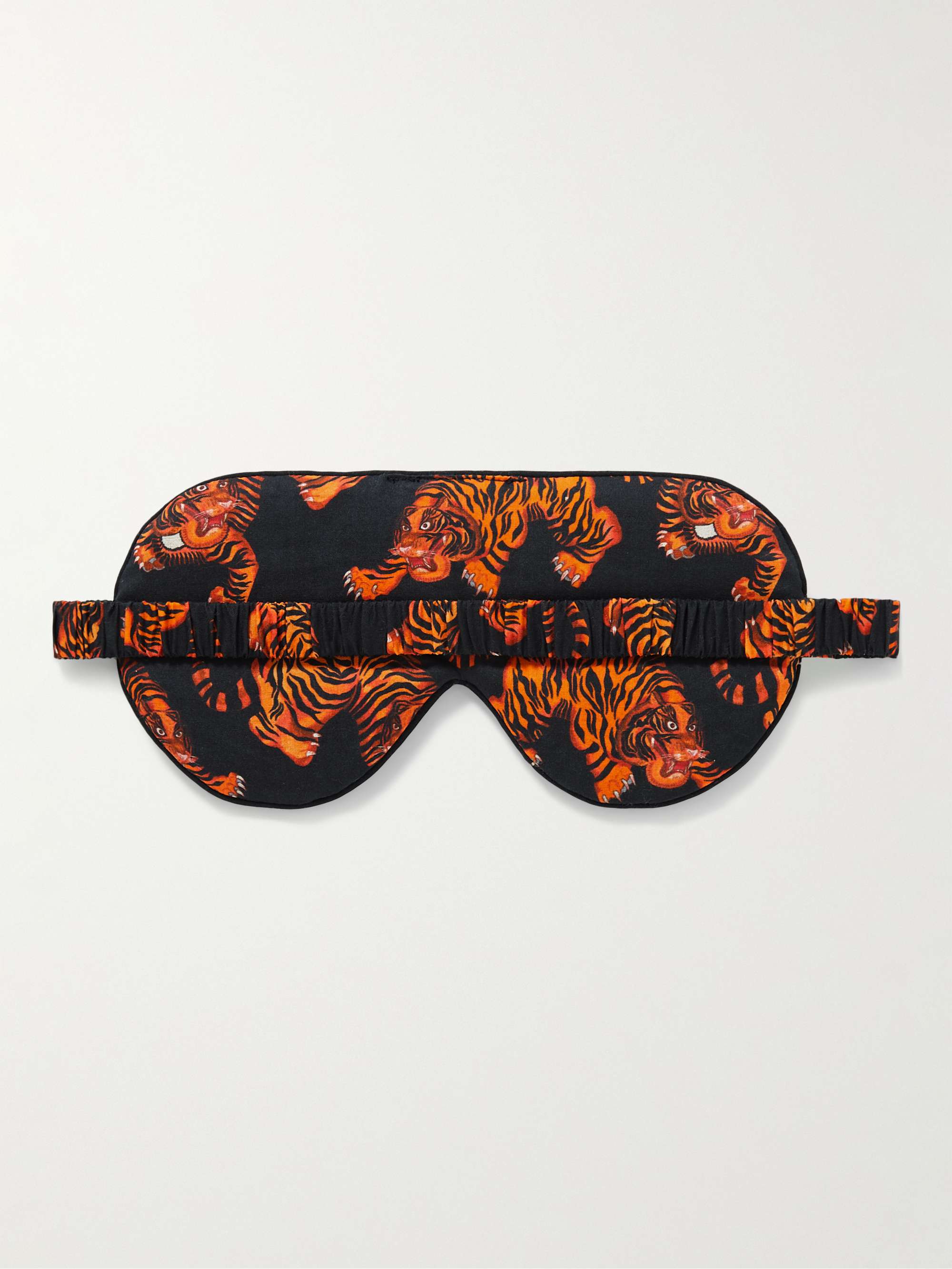 DESMOND & DEMPSEY Printed Cotton-Twill Eye Mask