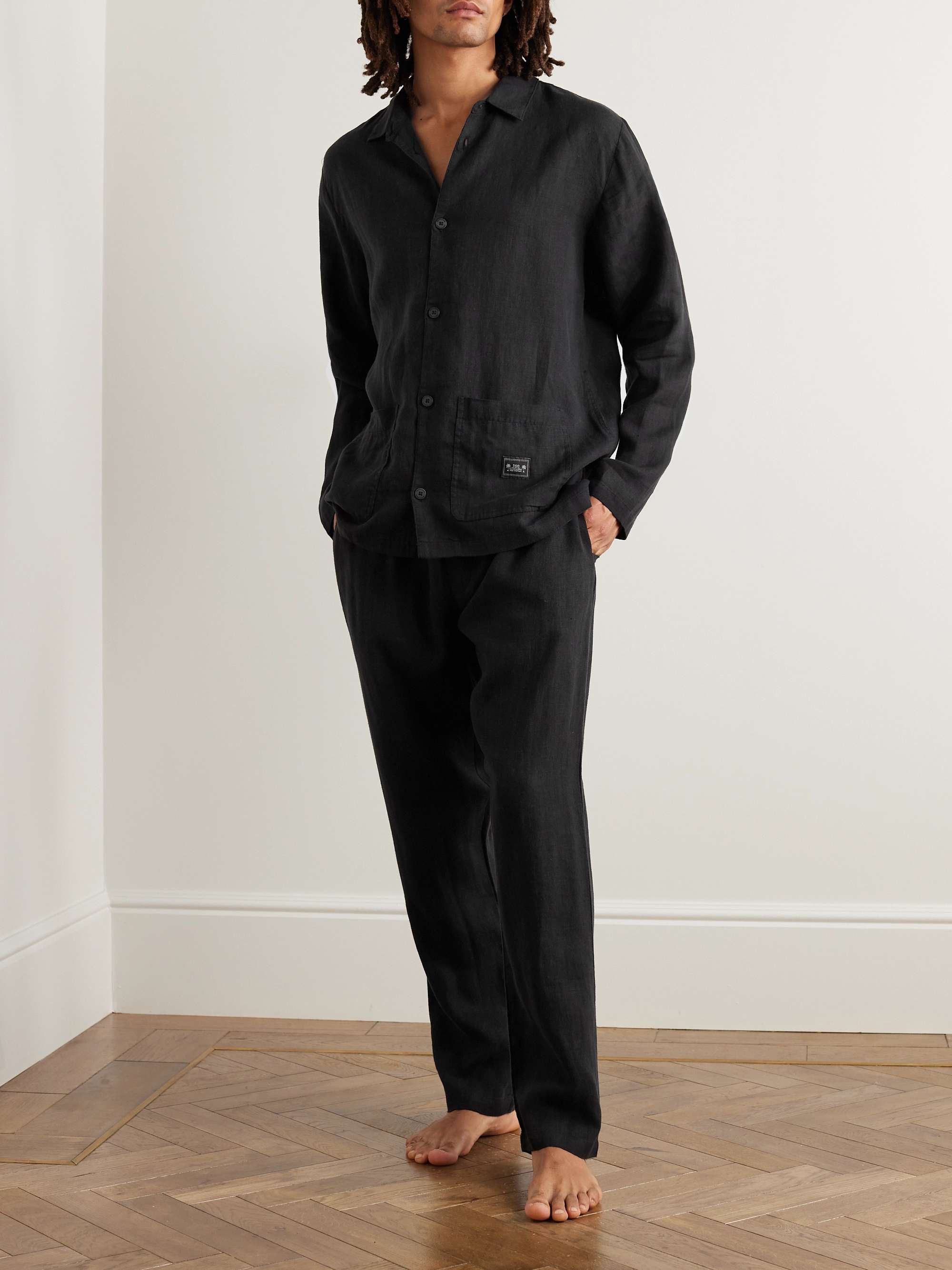 DESMOND & DEMPSEY Linen Pyjama Set