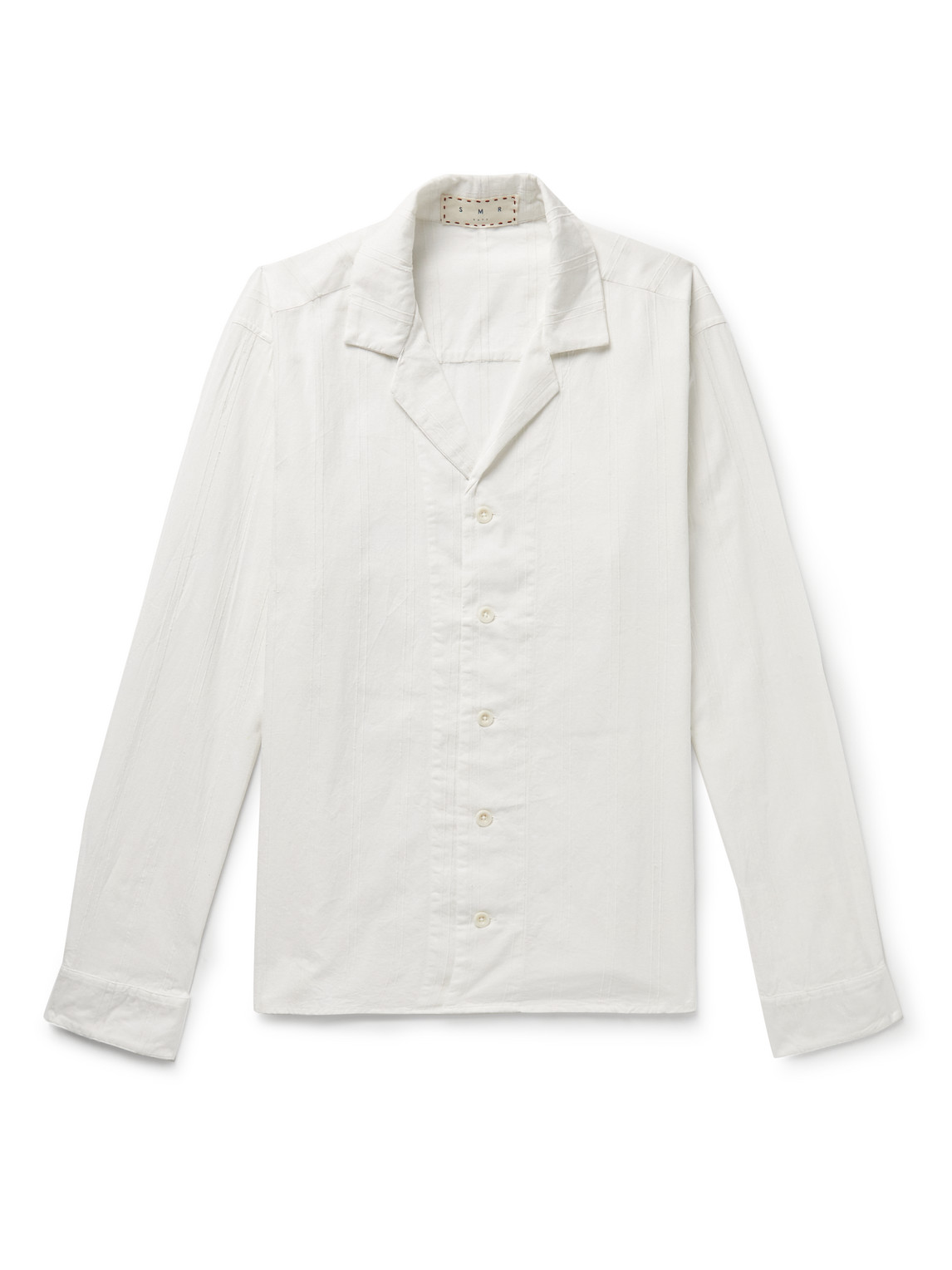 Paloma Camp-Collar Striped Organic Cotton Shirt