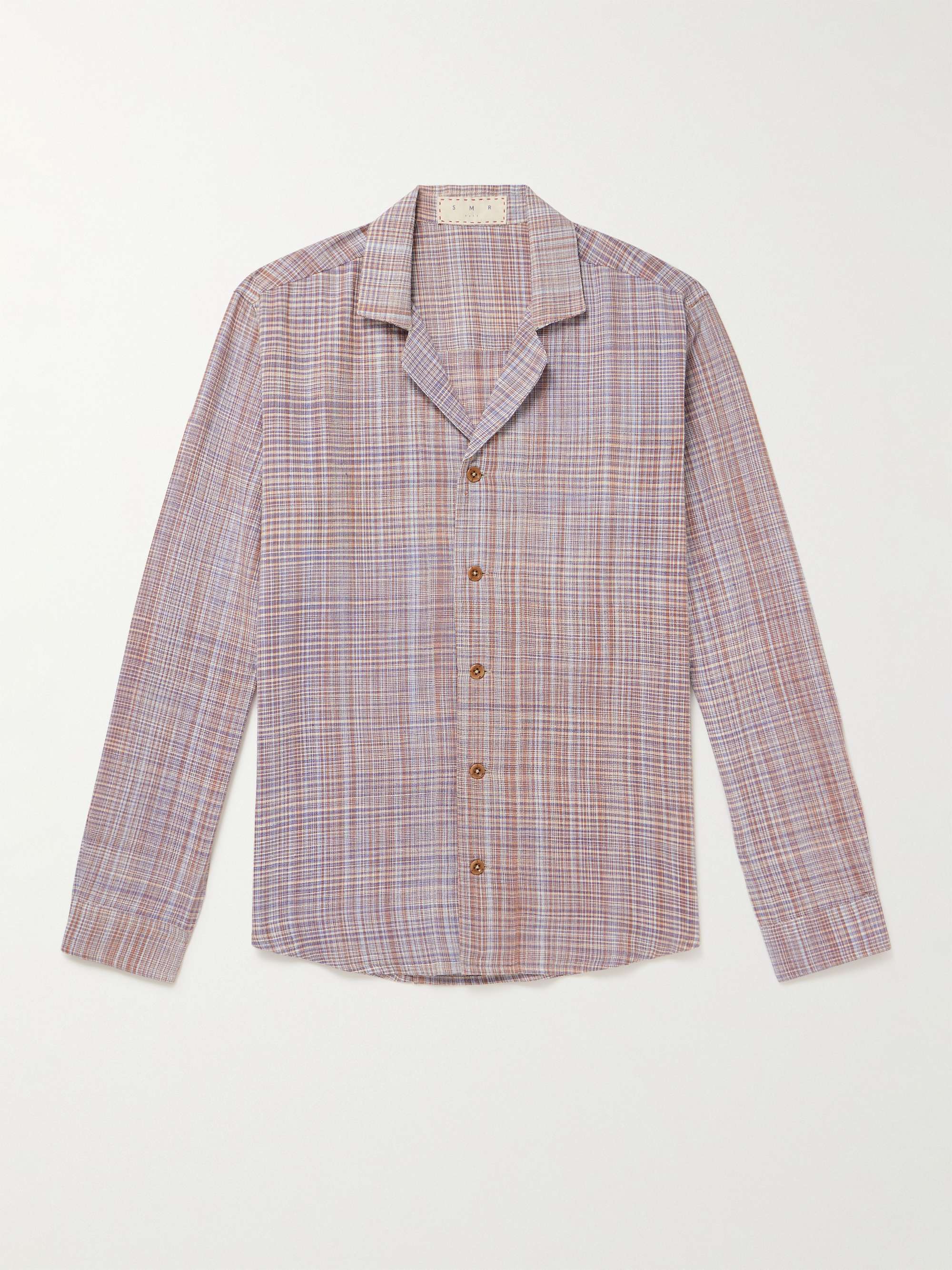 SMR DAYS Paloma Camp-Collar Striped Organic Cotton Shirt
